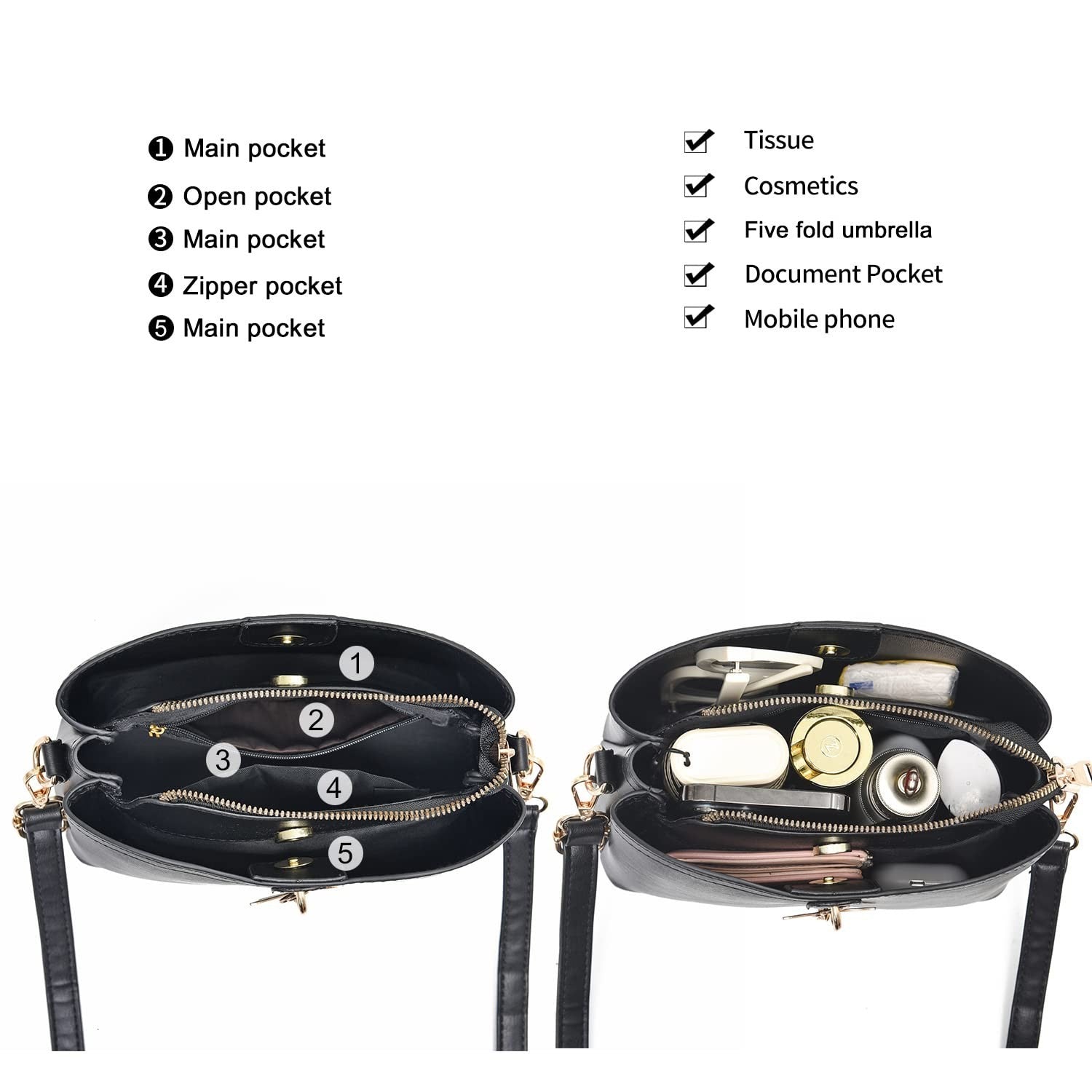 Stylish Lightweight Crossbody Bag for Women & Teens - Fashionable Handbag Purse5
