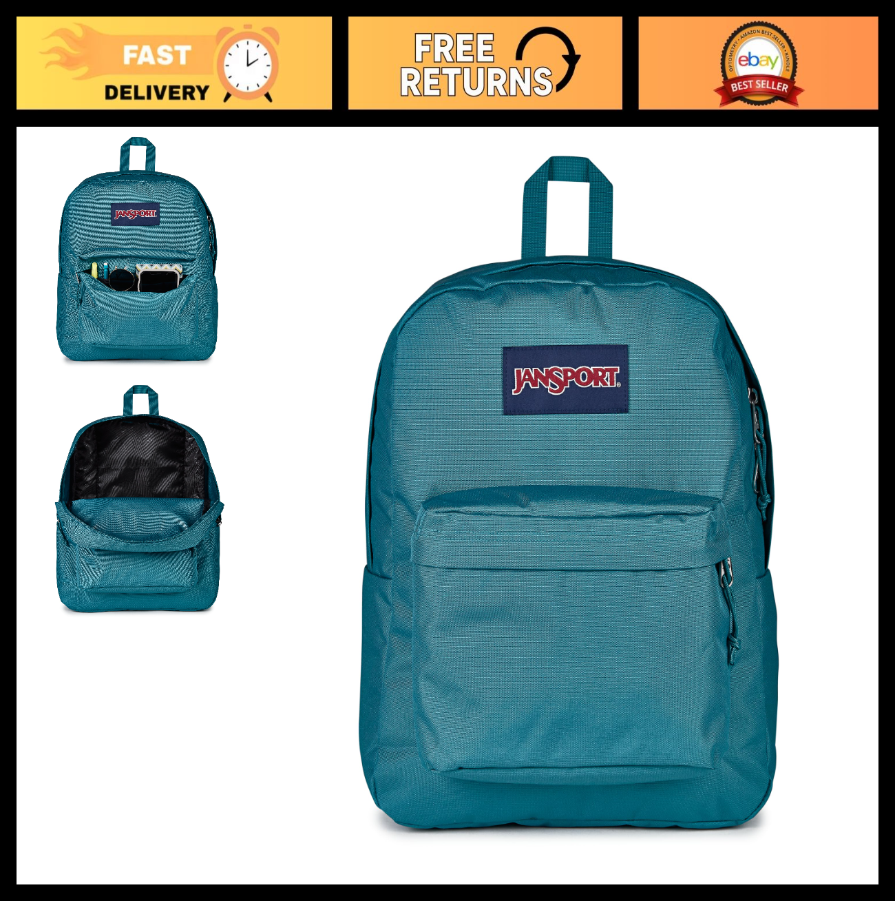 Durable Lightweight Backpack   1 Main Compartment, Front Utility Pocket, Organiz0