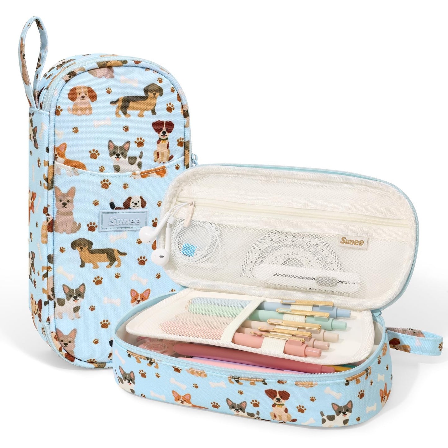 Cute Large Pencil Case Pouch   Aesthetic Zipper Bag for School Supplies, Kawaii1