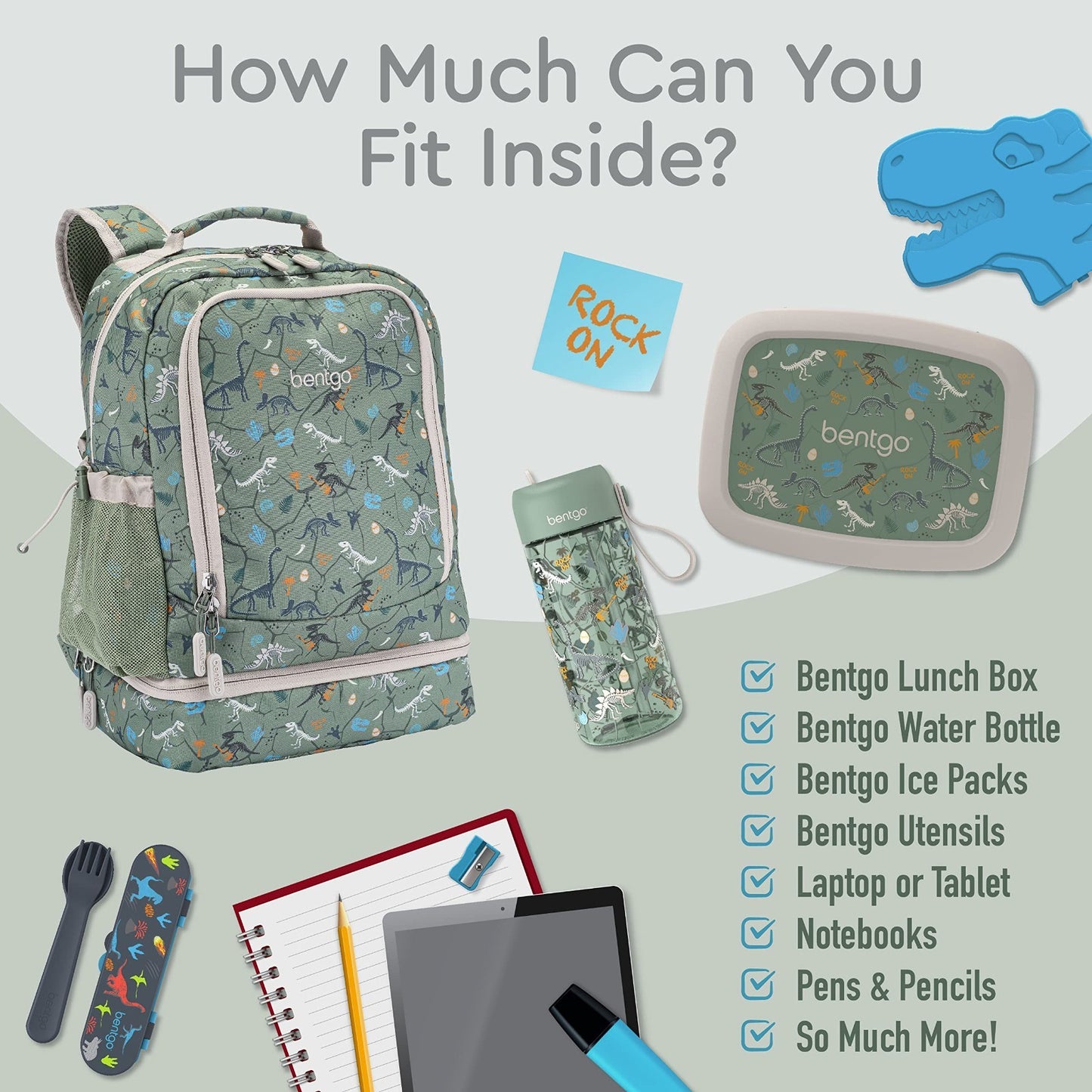 Kids 2 in 1 Backpack & Insulated Lunch Bag Set with Padded Straps   Perfect for3