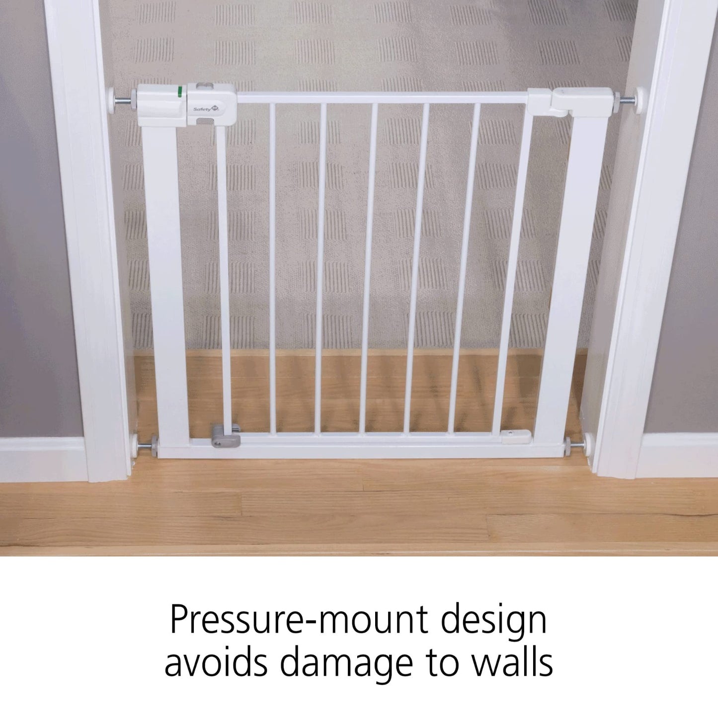 Easy Install Walk Thru Baby Gate for Doorway, Fits 29" 38", 28" Tall, White Dog9