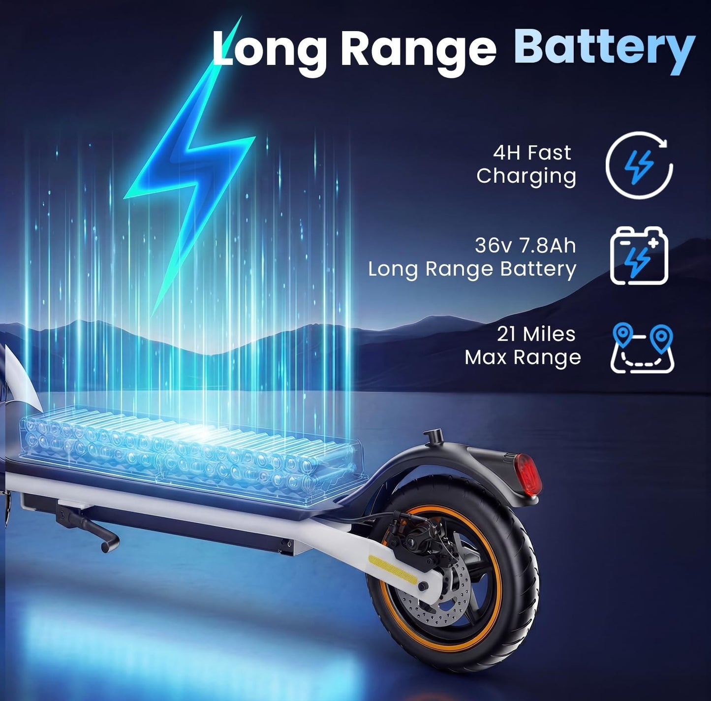 Powerful Electric Scooter for Adults & Teens, 1200W/1000W/500W Motor, 10''/8.5''3