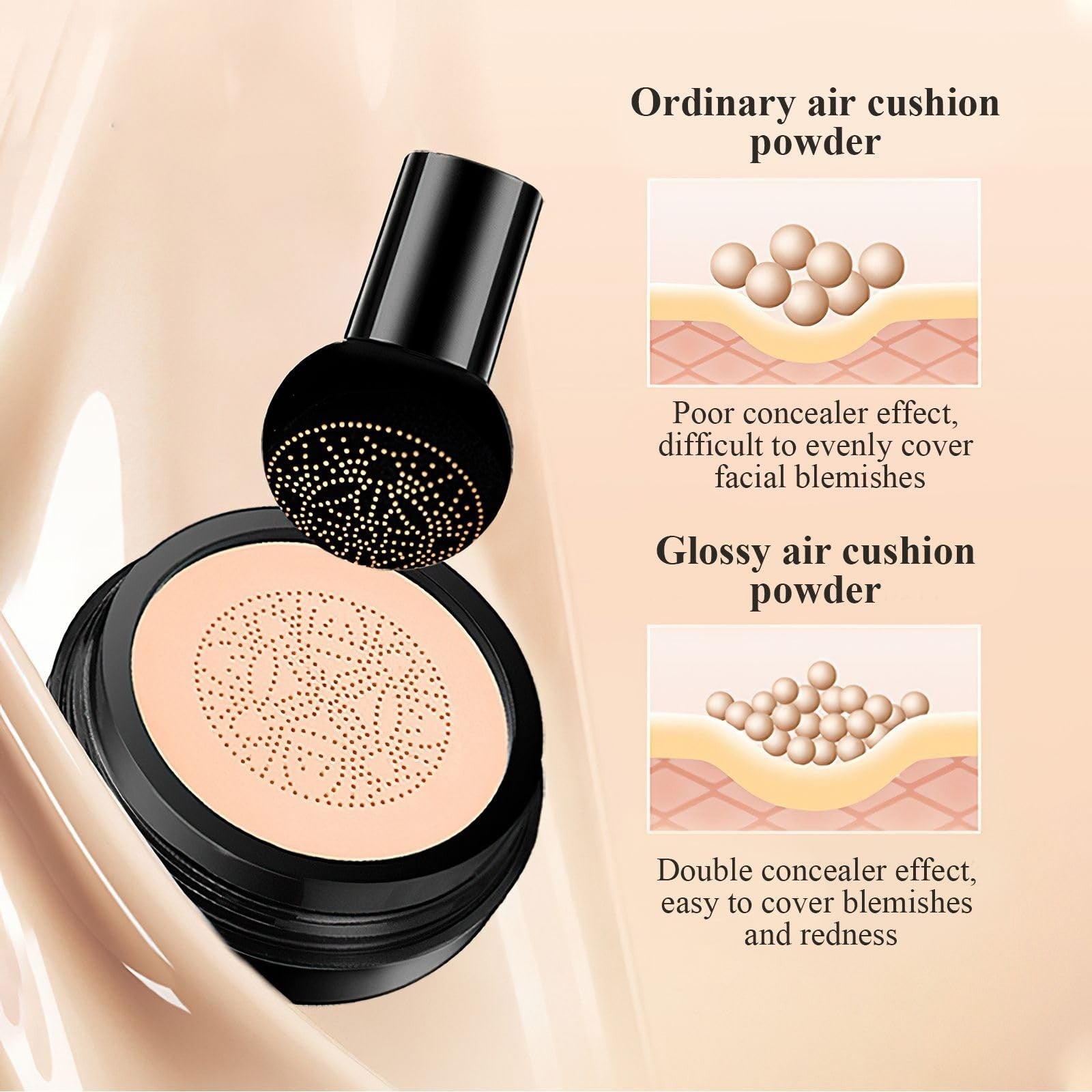 Upgraded CC Cream Face Makeup Foundation - Waterproof BB Cream, Tattoo Cover, Mo8