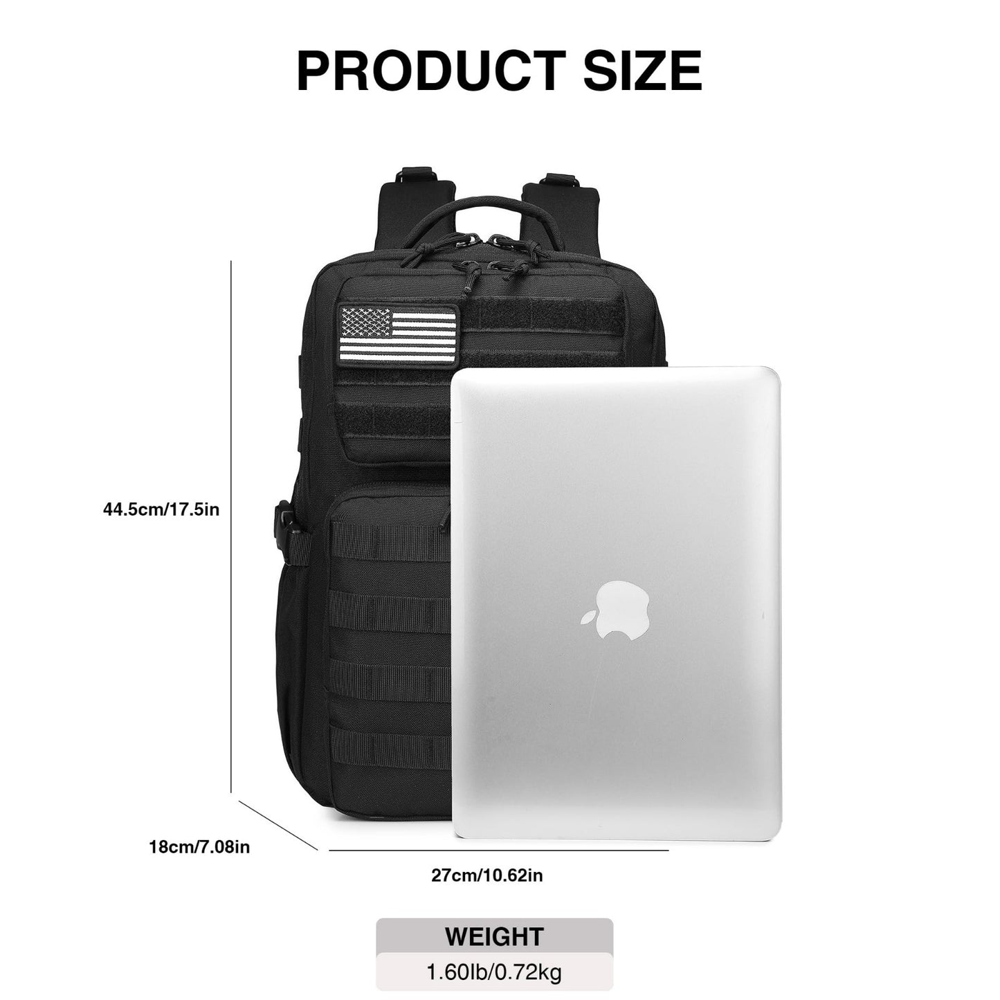 Tactical Military Backpack Waterproof Daypack 3 Day Assault Pack Molle Bag, Wate5