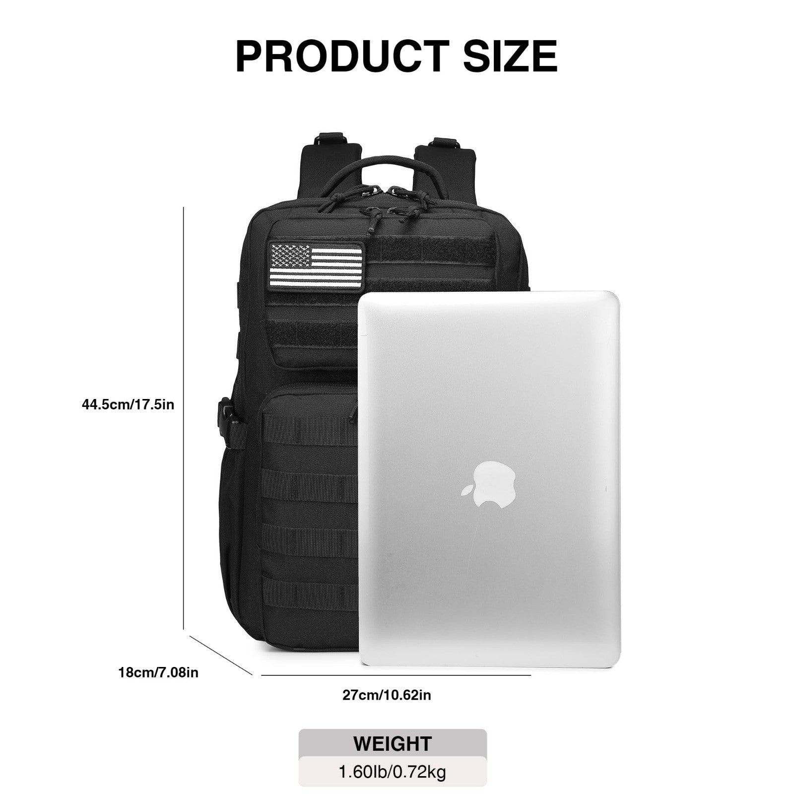 Tactical Military Backpack Waterproof Daypack 3 Day Assault Pack Molle Bag, Wate5