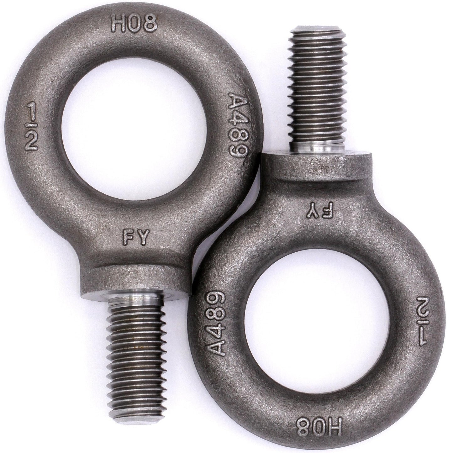 2 Pcs Heavy-Duty Lifting Shoulder Eye Bolts 1/2"-13 X 1 for Secure Rigging1