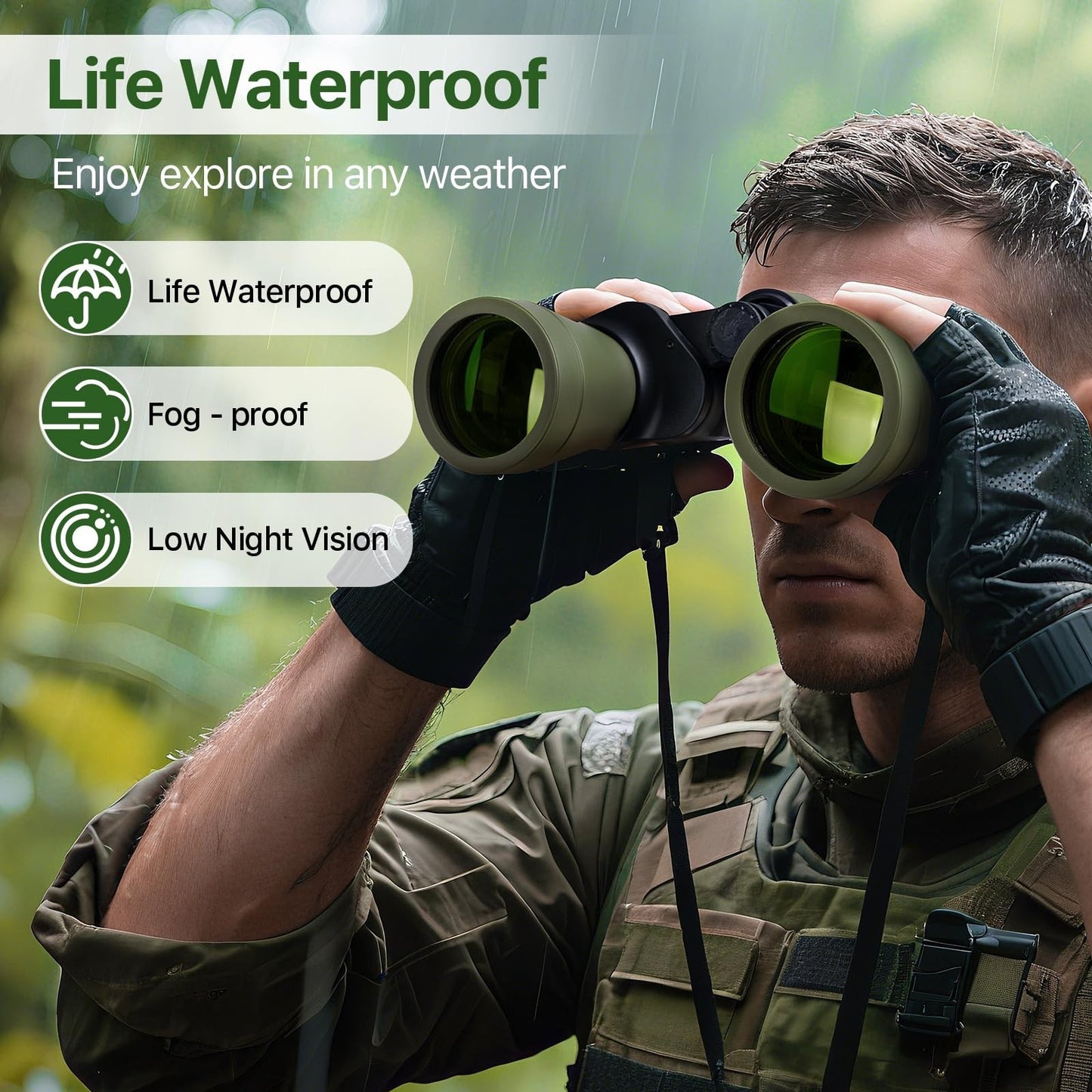 High Powered 20x50 Binoculars for Adults   Low Light Night Vision, 28mm Eyepiece3