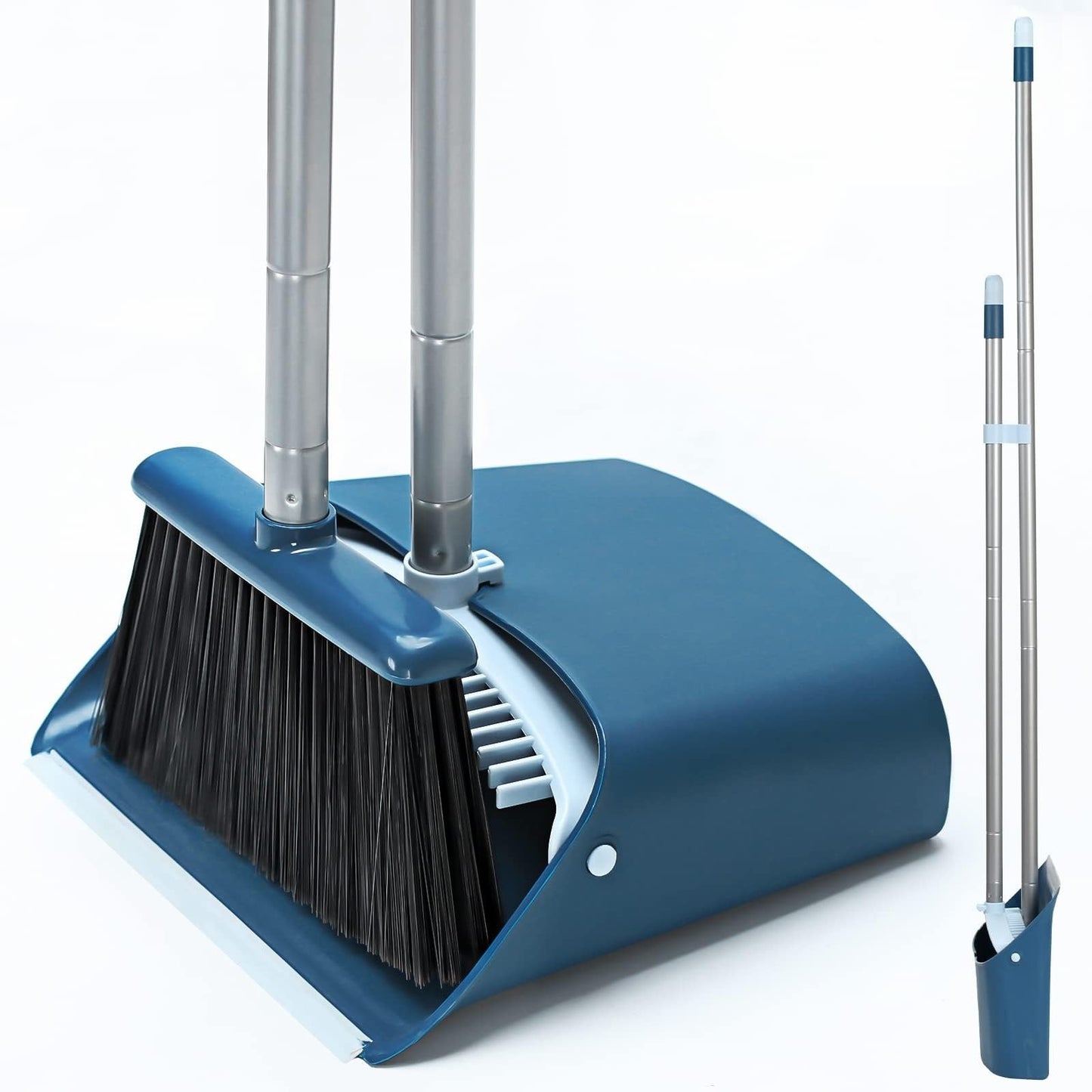 Extendable 52" Broom and Dustpan Set for Home Cleaning, Kitchen & Office Floors1