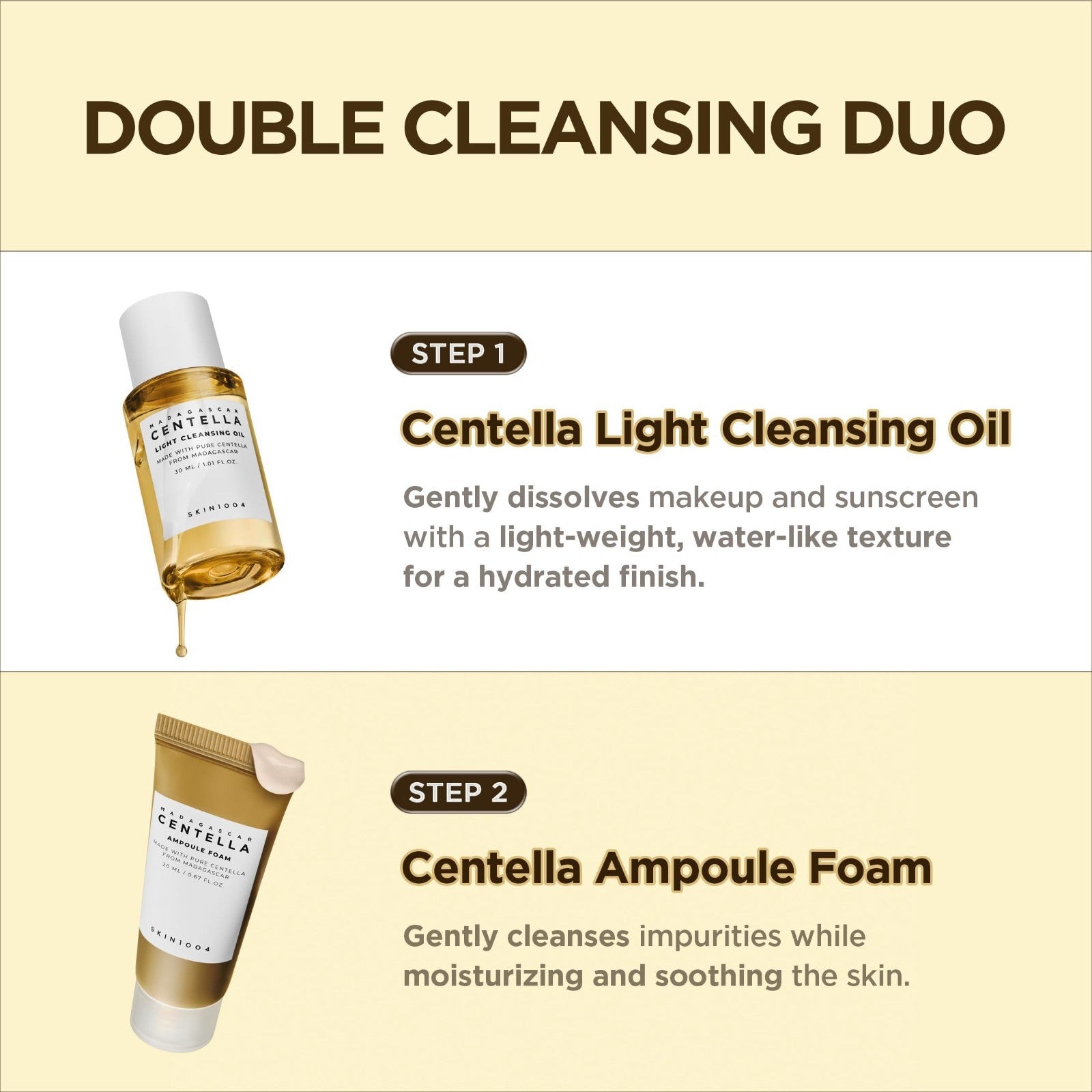 Korean Skin Care Travel Kit   Centella Essence Set of 5, Travel Size Essentials4