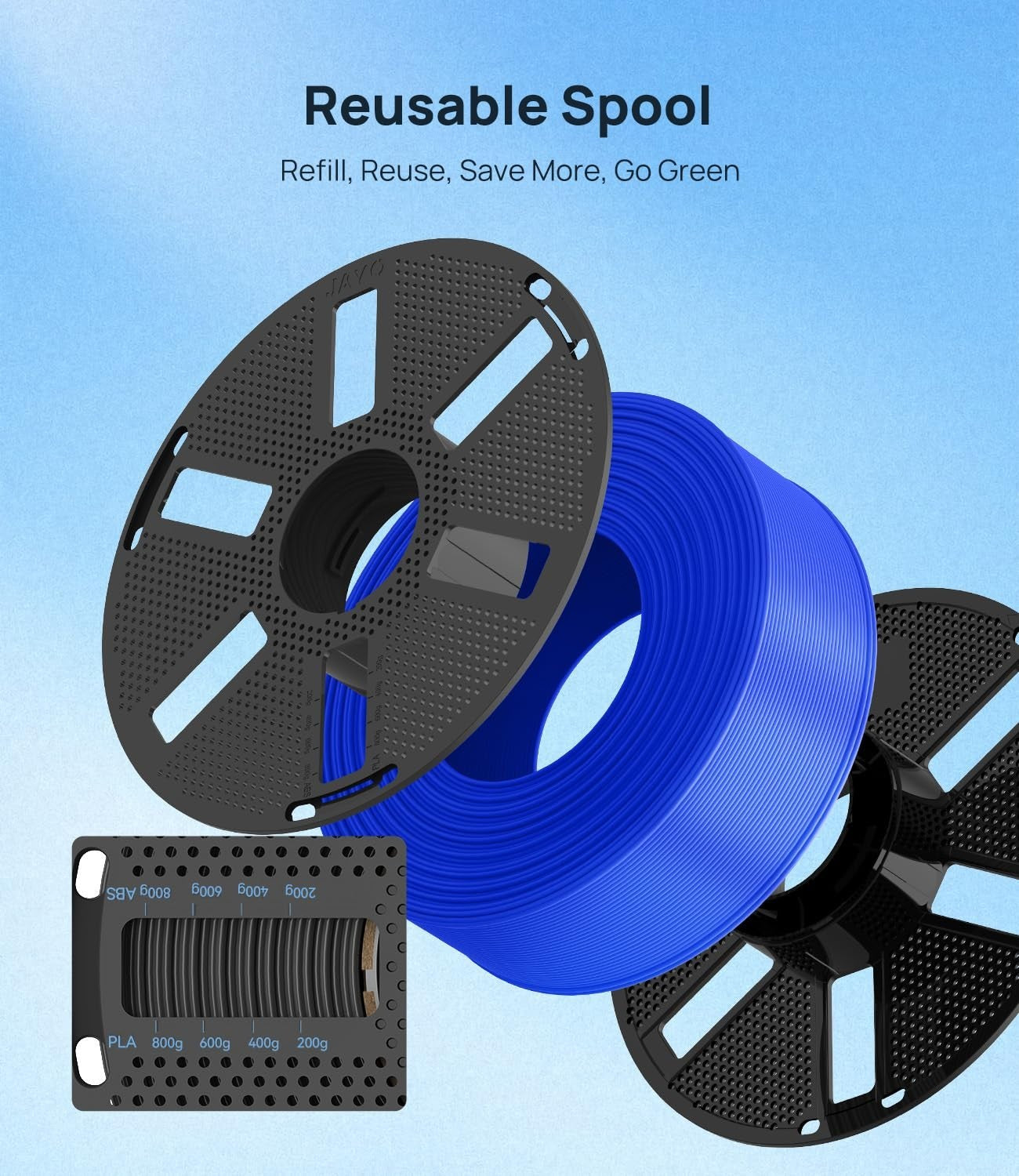 3D Printer Filament Bundle 1.75mm, 4-Pack, 1.1kg Each, Strong Impact Resistance,6