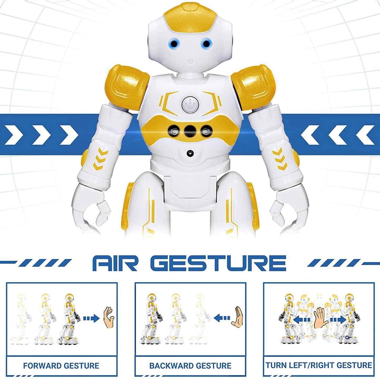 Programmable RC Robot Toy for Kids   Gesture Control, Smart Remote, Birthday Gif3
