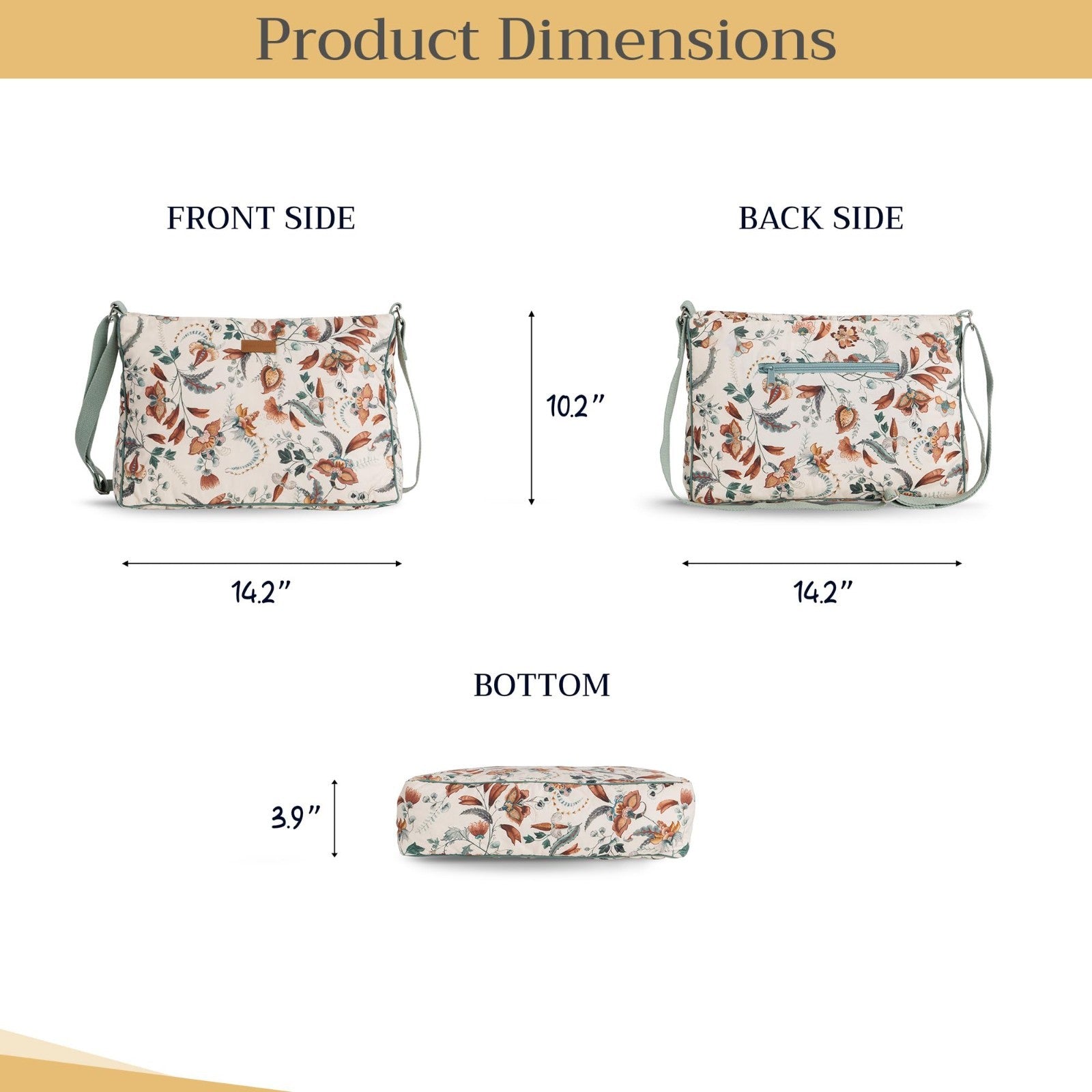 Stylish Women's Cotton Shoulder Handbag   Versatile Tote Bag for Everyday Use4