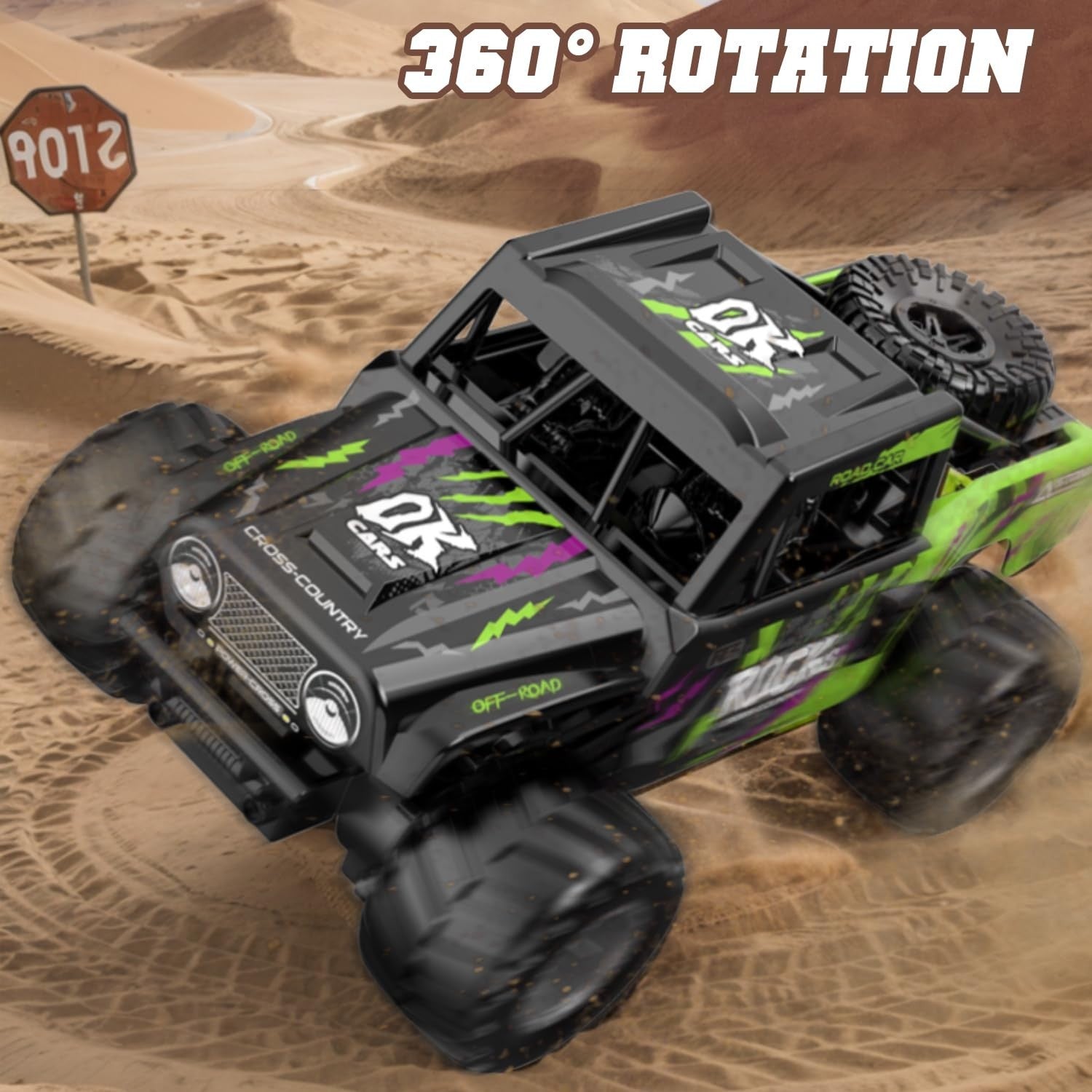 Amphibious Remote Control Car - Waterproof All Terrain RC Truck, 50+ Min Playtim3