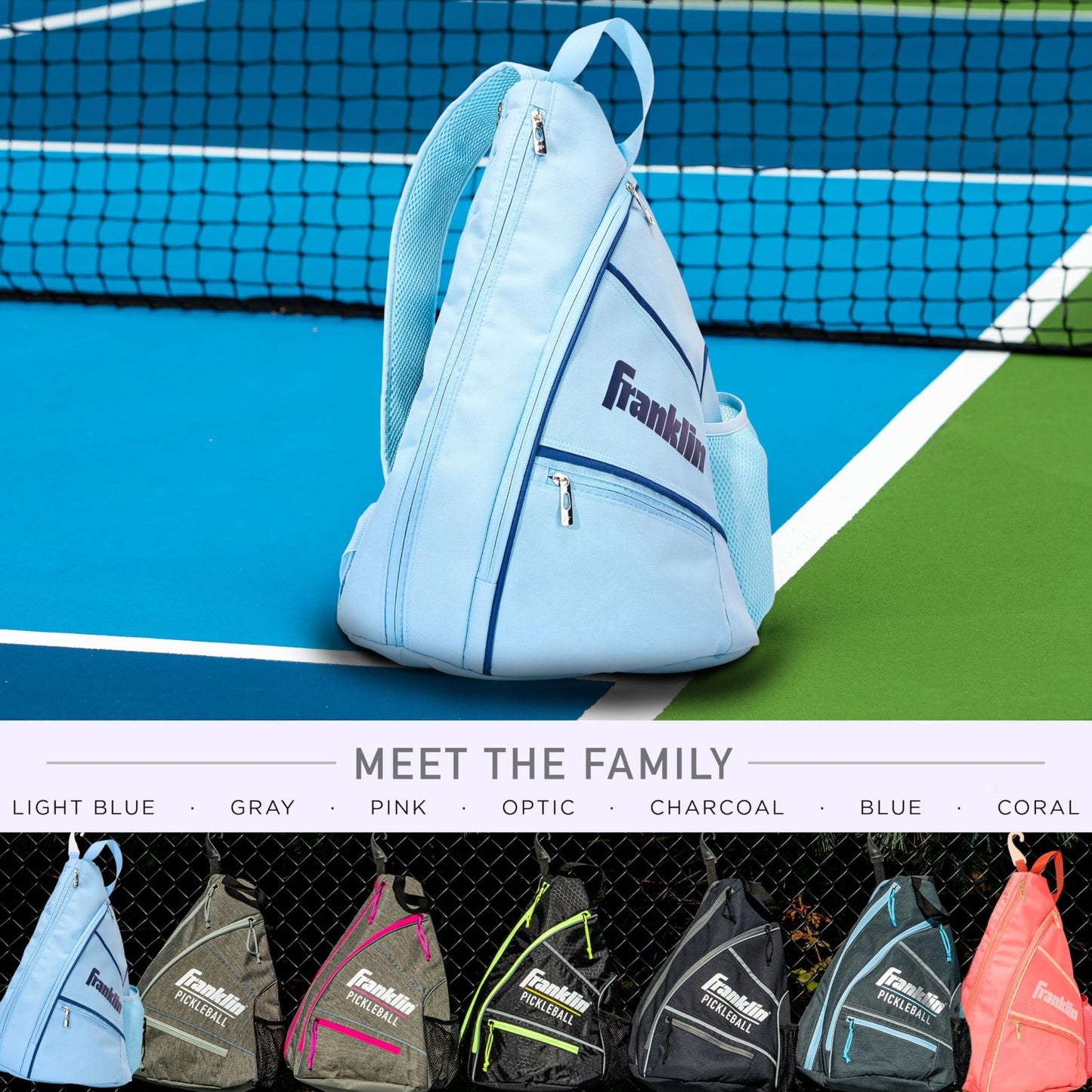 Pickleball Sling Bag Backpack - Lightweight, Durable, Adjustable Straps, Storage10