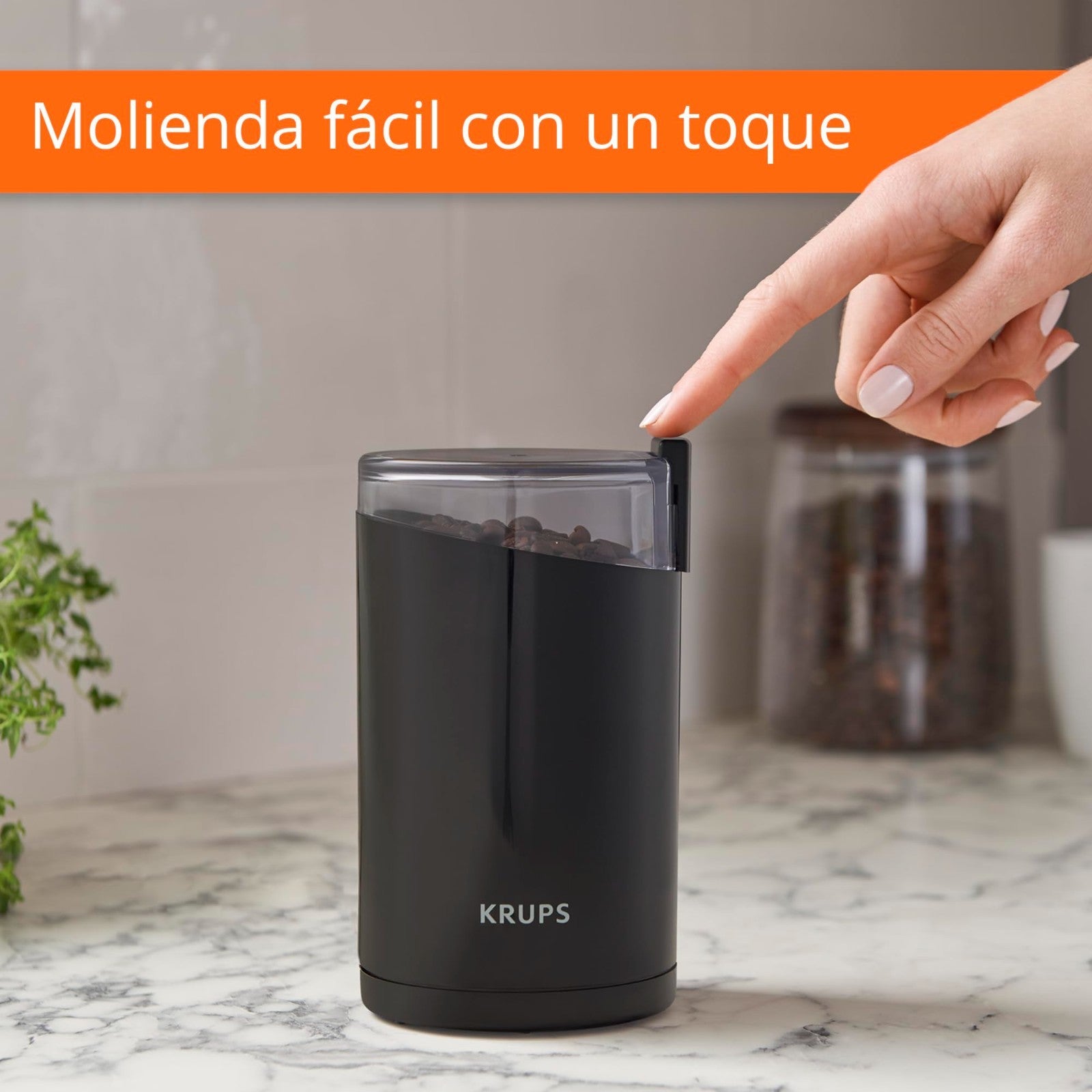 Electric Coffee Grinder, 3 oz Capacity, 200W Motor, Stainless Steel Blades, Spic7