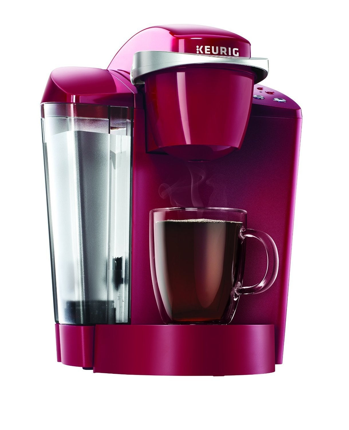 Single Serve Coffee Maker, K Cup Pod Brewer, Compact Design, Rhubarb Color1