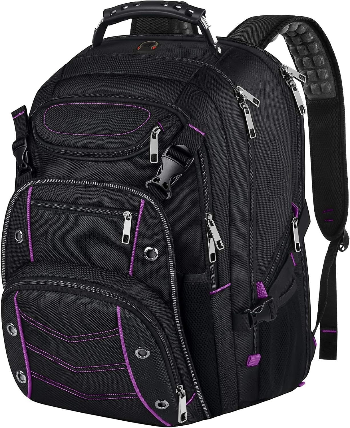 Unisex 18.4" Laptop Backpack, Purple RFID, College & Adult Use, Durable & Stylis1