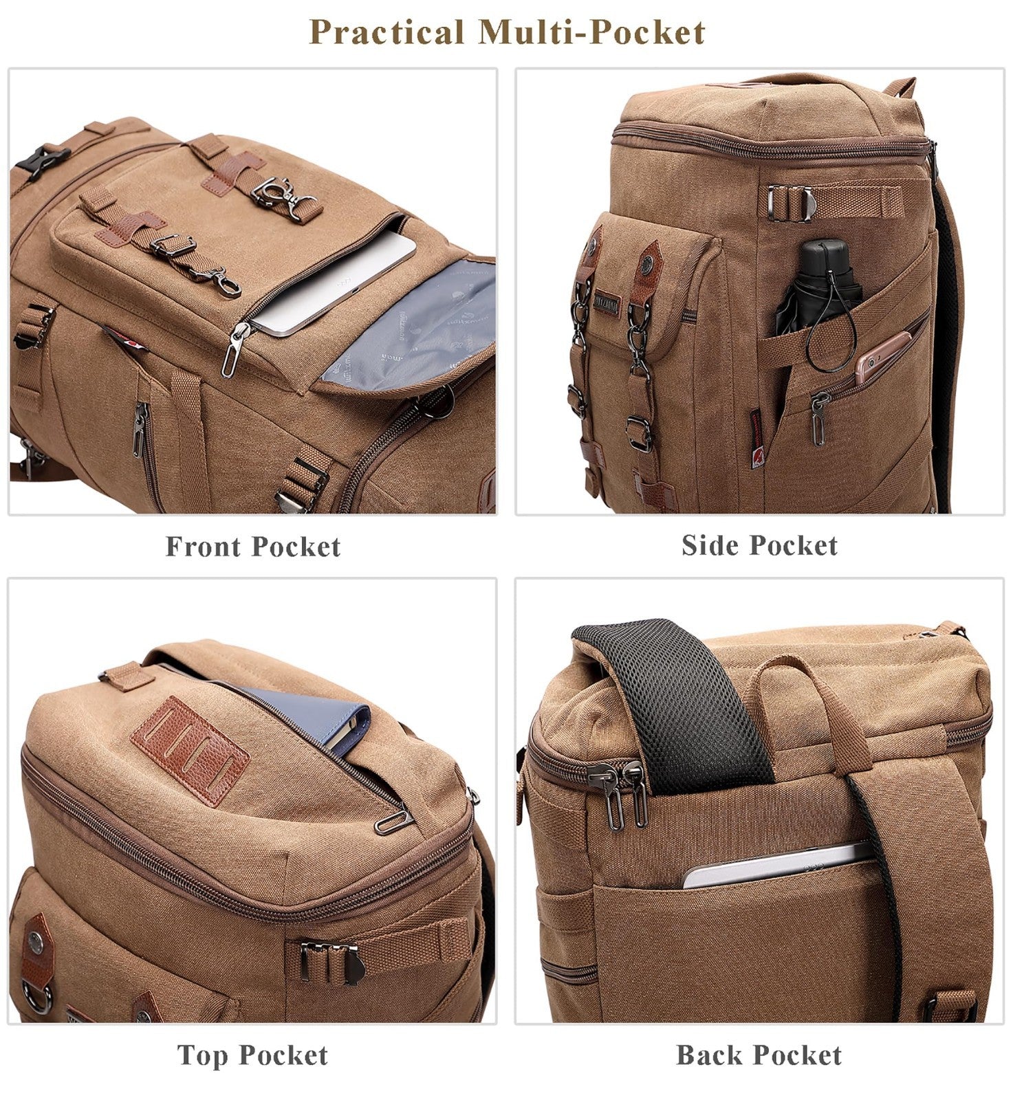 Travel Backpack for Men & Women   Airline Approved Carry On, Durable & Stylish4