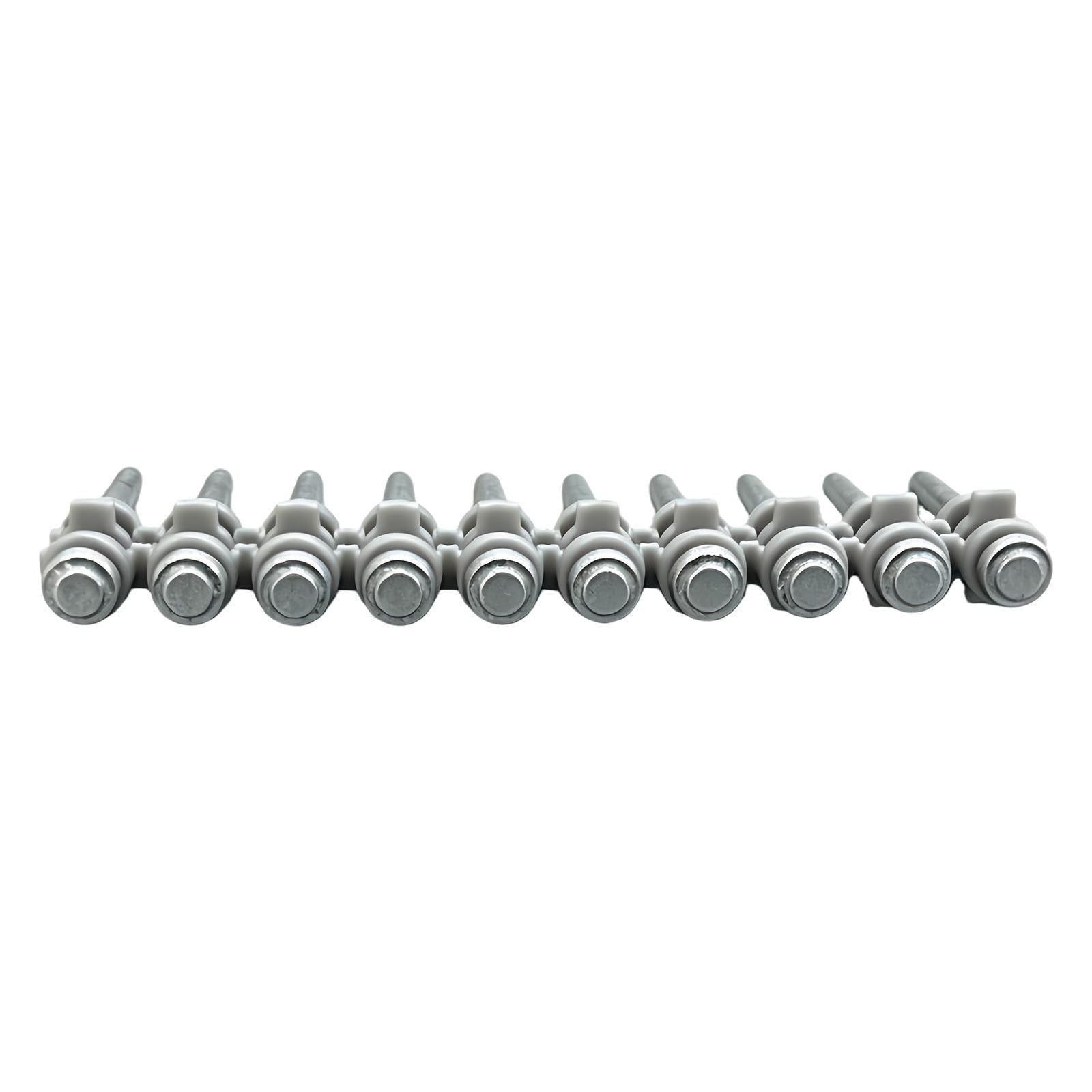 1" Collated Concrete Nails 1000pcs - Full Round Head Steel Pins for Drywall, Met2