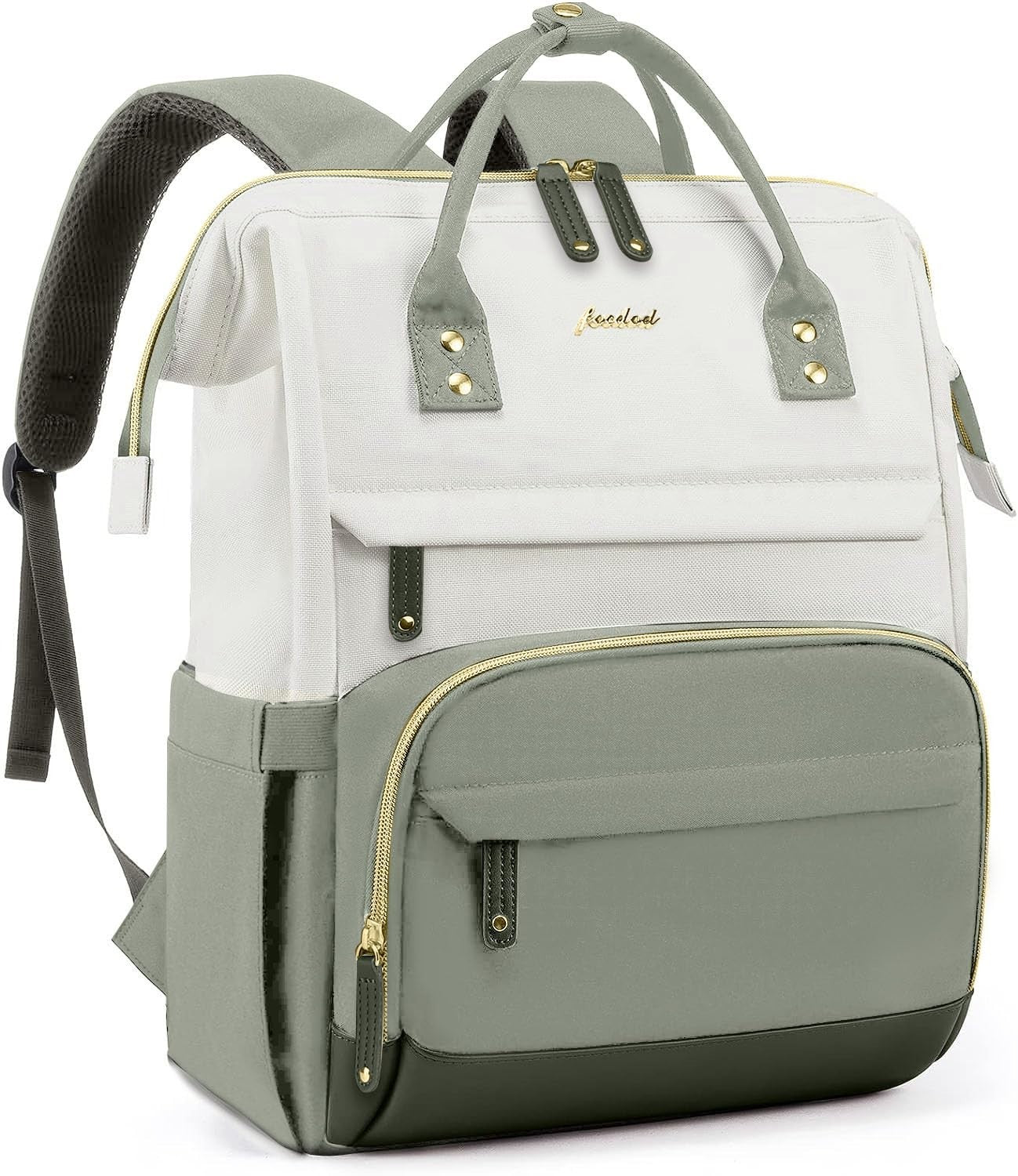 Stylish 15.6" Laptop Backpack for Women   Waterproof Travel Work Bag, Bookbag, P1