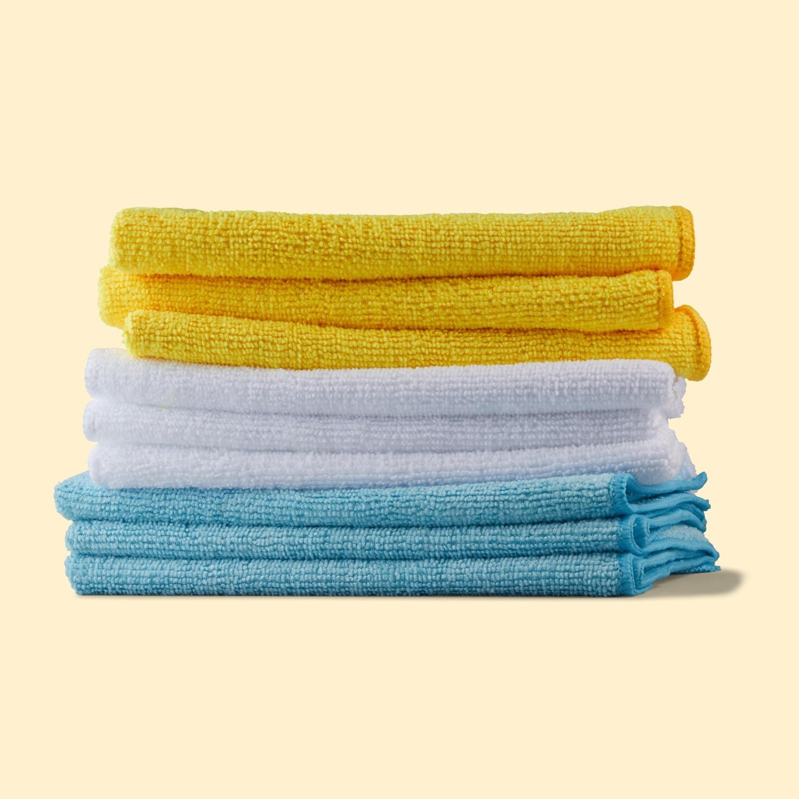 Ultra Absorbent Microfiber Cleaning Cloths   Lint Free, Streak Free, Reusable, 25