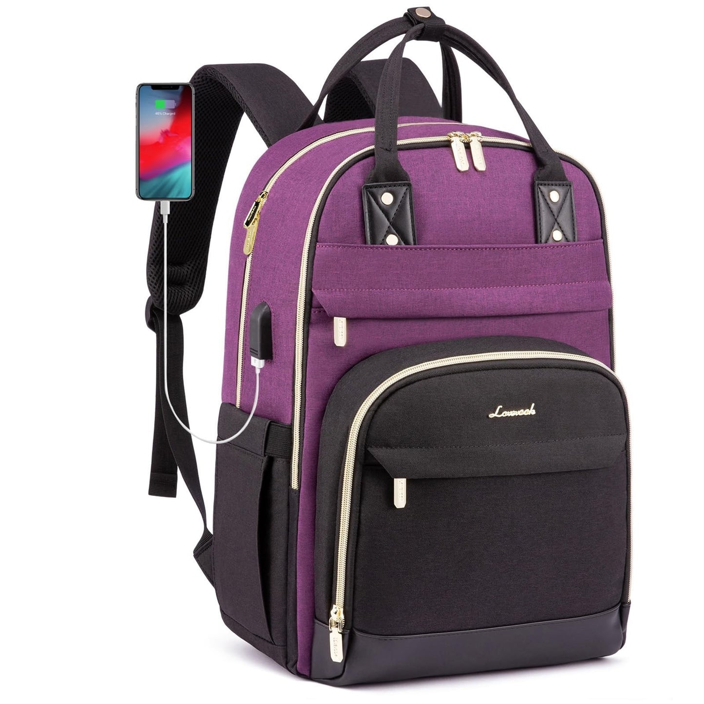 Stylish Waterproof Laptop Backpack for Women, Fits 15.6"   Anti Theft School Bag6