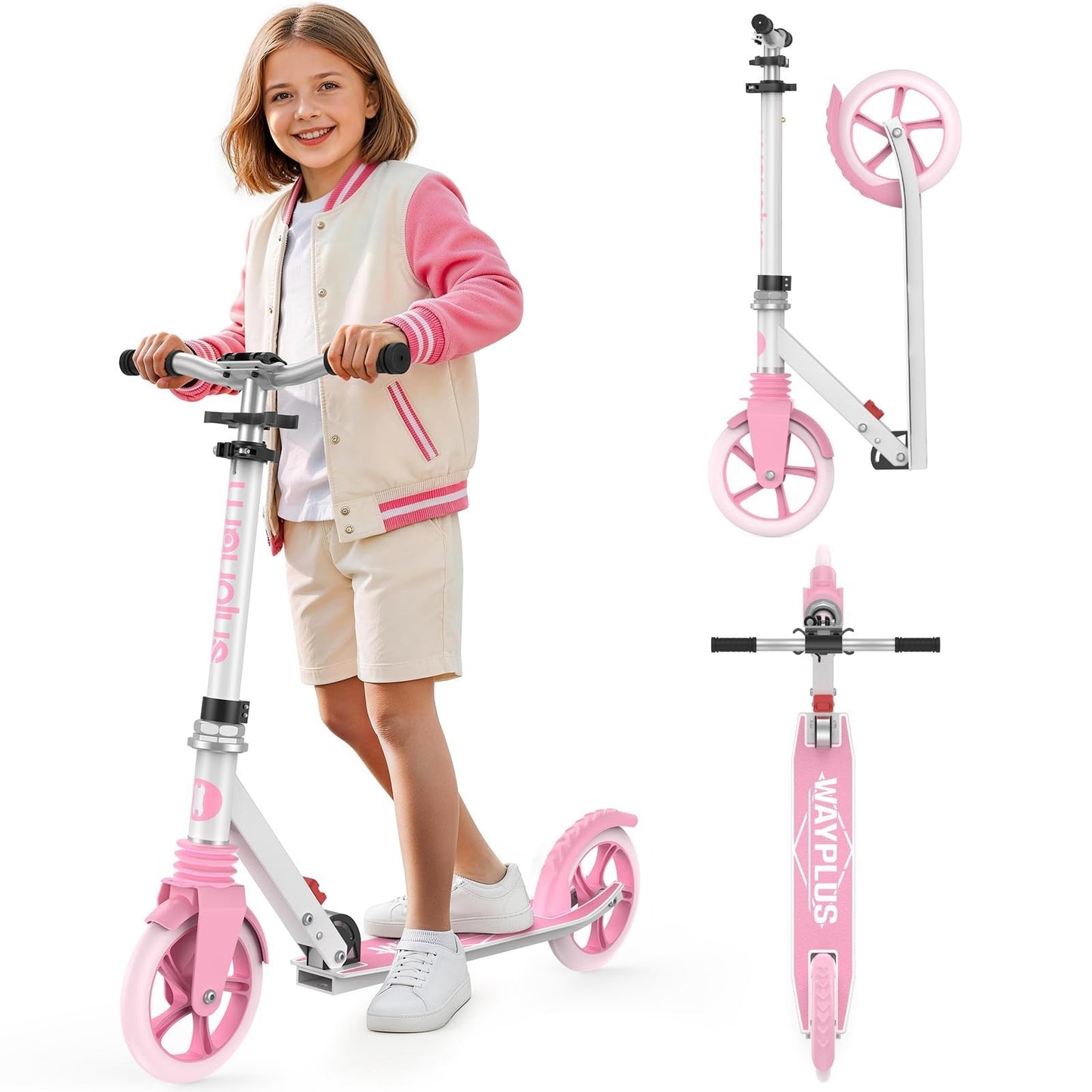 Kick Scooter for Ages 6+, Teens & Adults - 8" Big Wheels, 240lb Weight Capacity1