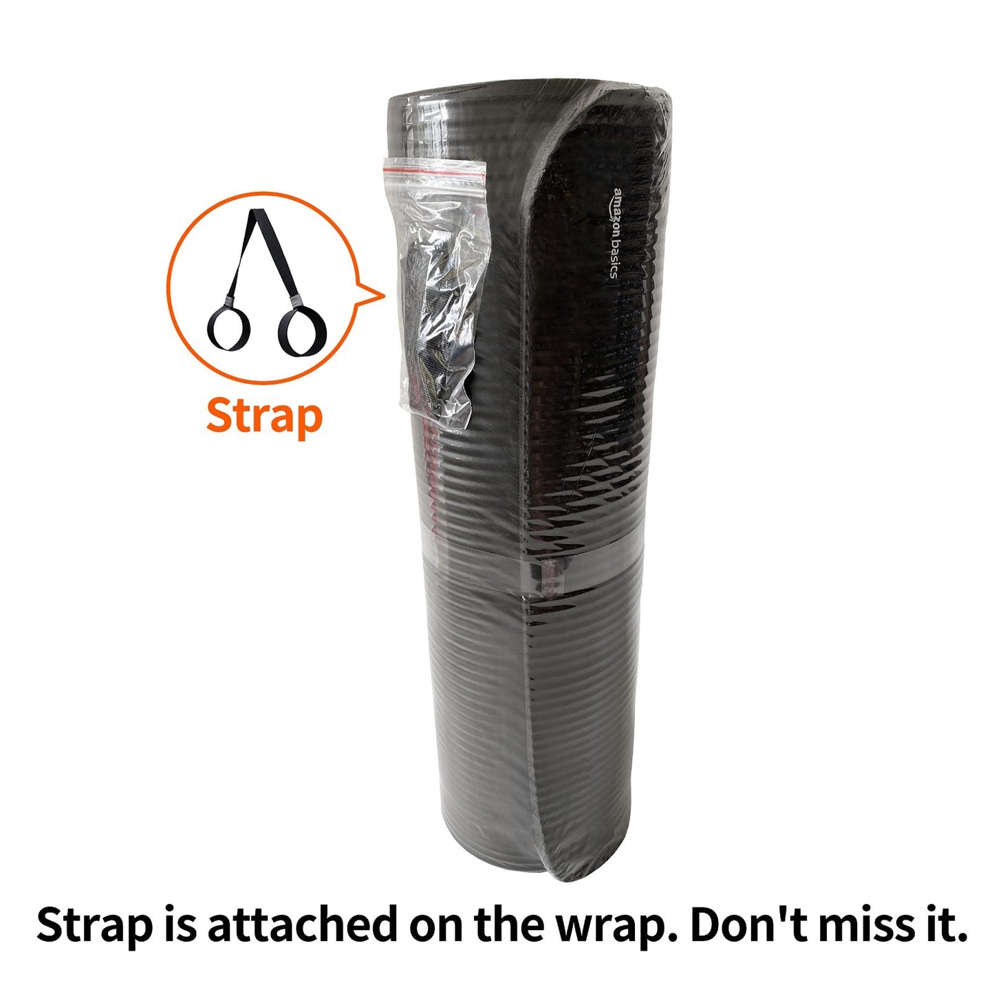 Extra Thick Yoga Mat with Carrying Strap   Non Slip, Durable, Fitness Accessory7