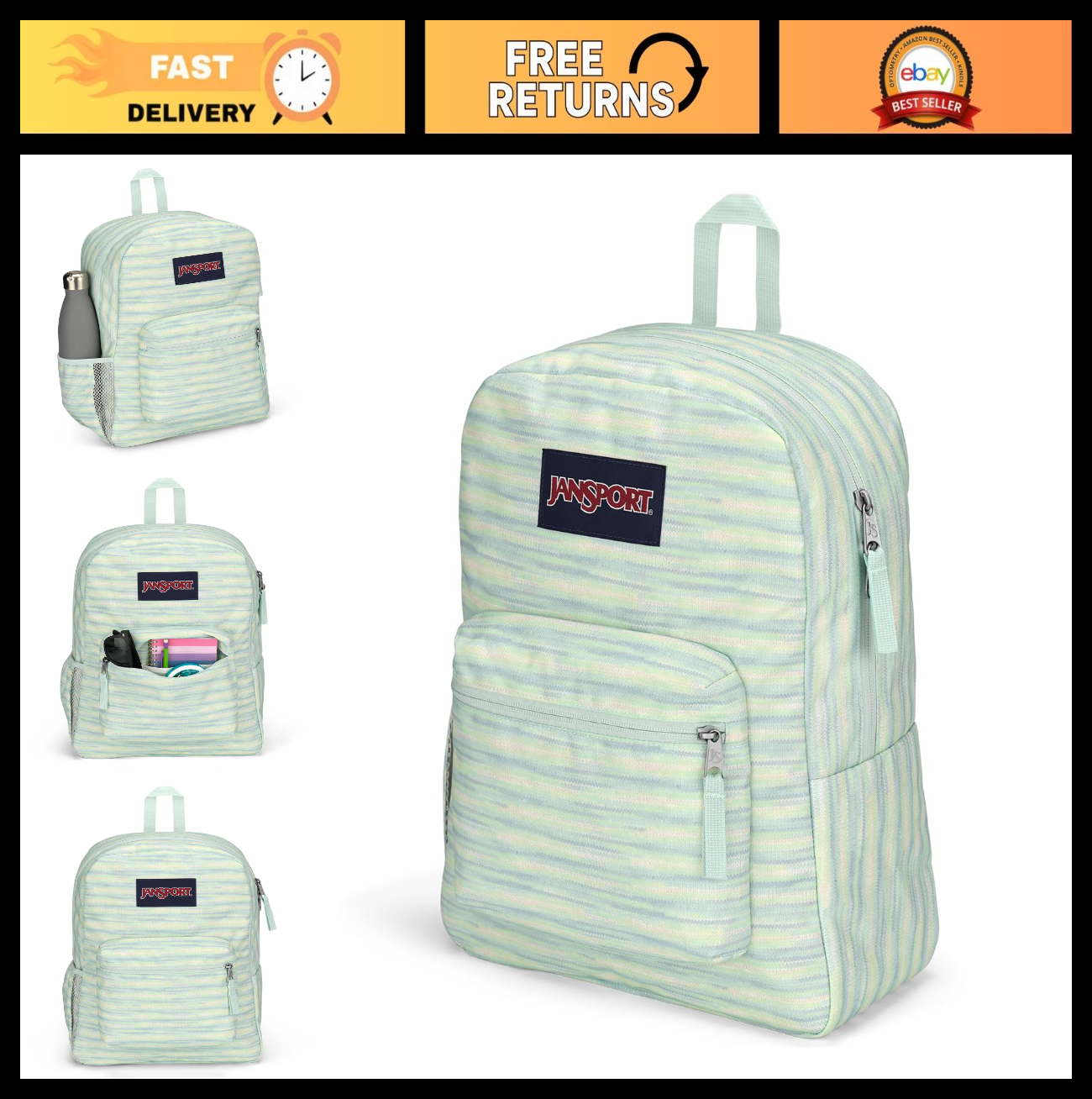 Versatile 17" Backpack   Simple Design, 1 Main Compartment & Front Pocket   Fres0