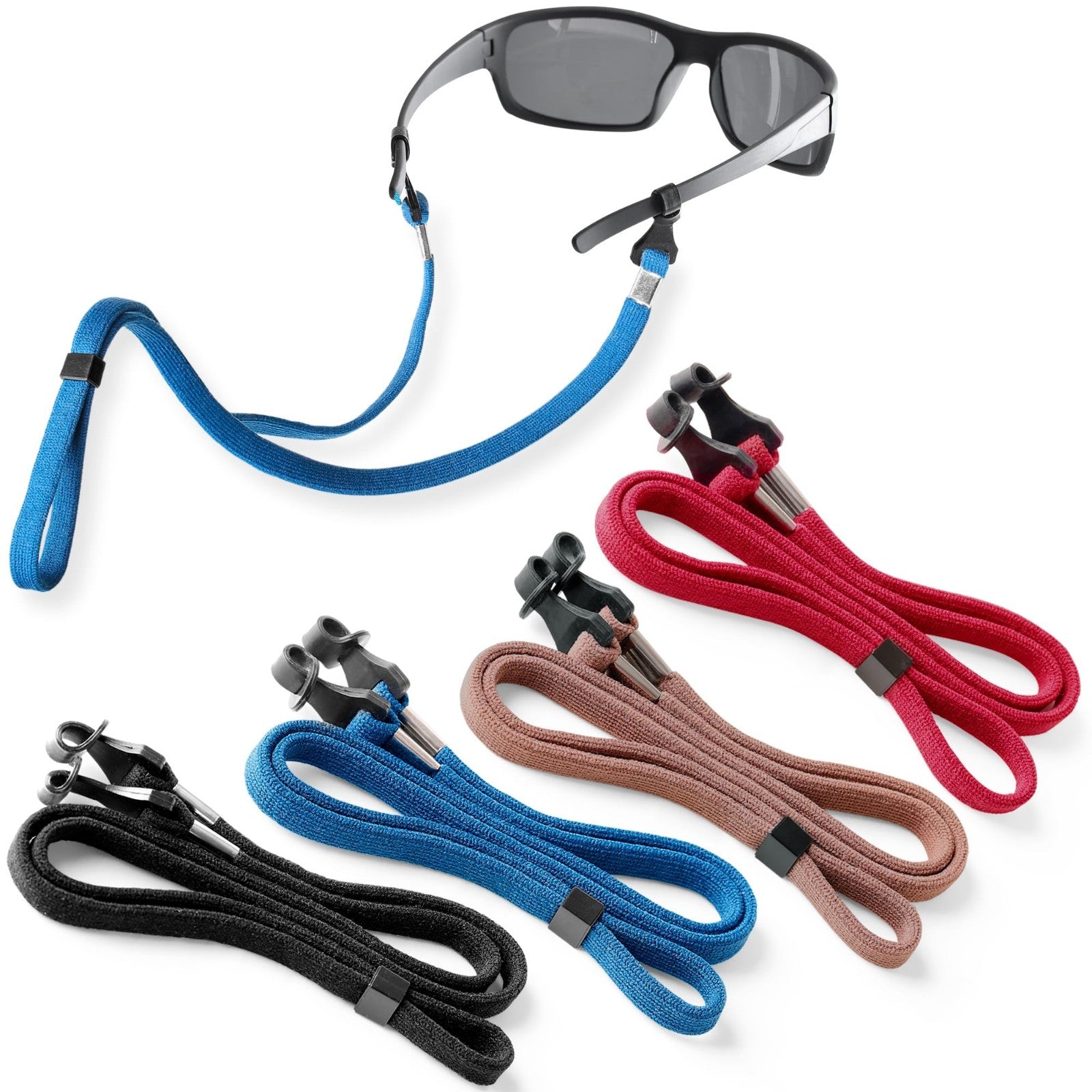 Premium Eyeglass Holder Straps - 4 Pack Adjustable Sunglass Chains for Men & Wom1