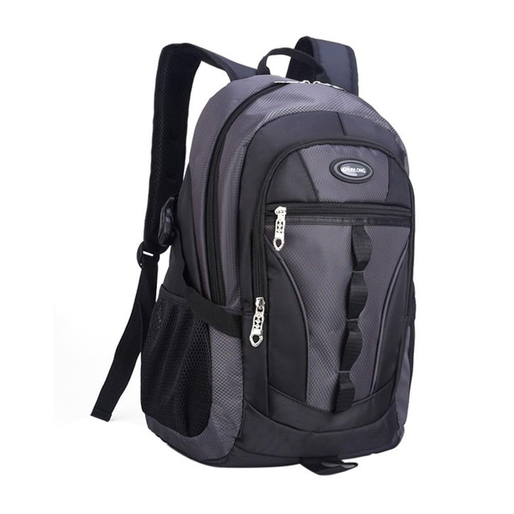 Color Blocking Sports Backpack for Boys, School Bookbag for Teens & Kids, Grey1