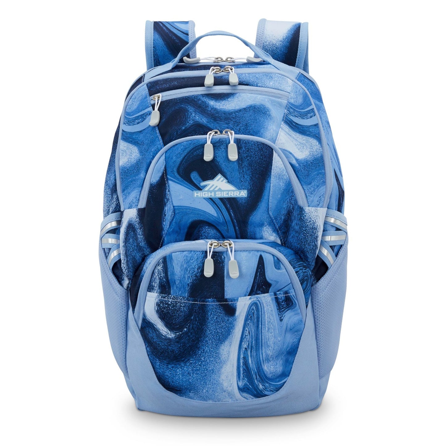 Travel Laptop Backpack with Drop Protection, Tablet Sleeve, Bookbag   Blue Marbl2