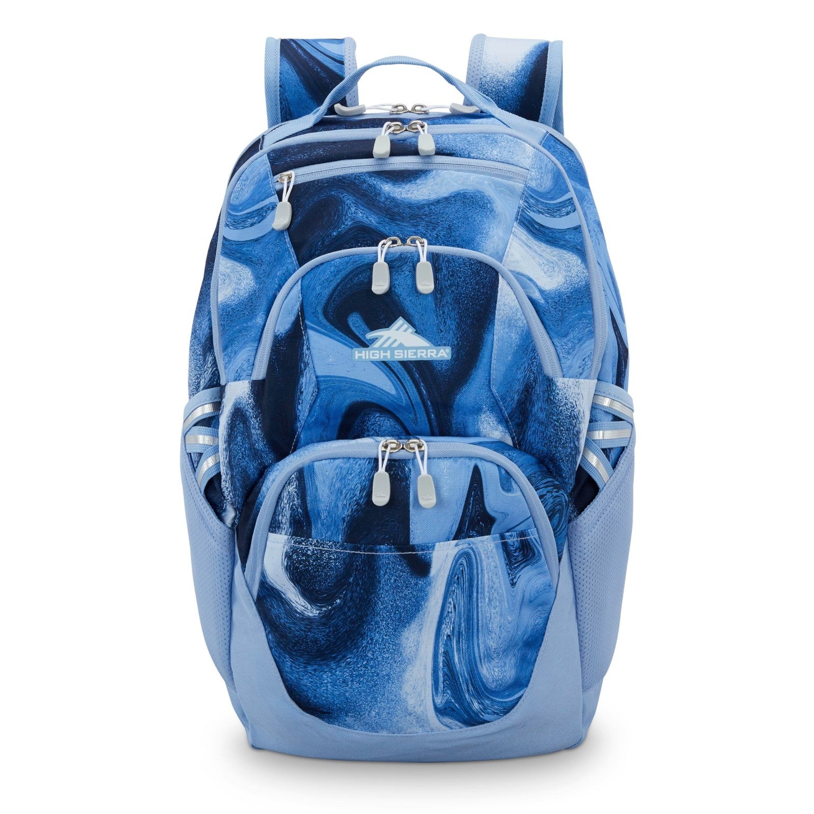 Travel Laptop Backpack with Drop Protection, Tablet Sleeve, Bookbag   Blue Marbl2