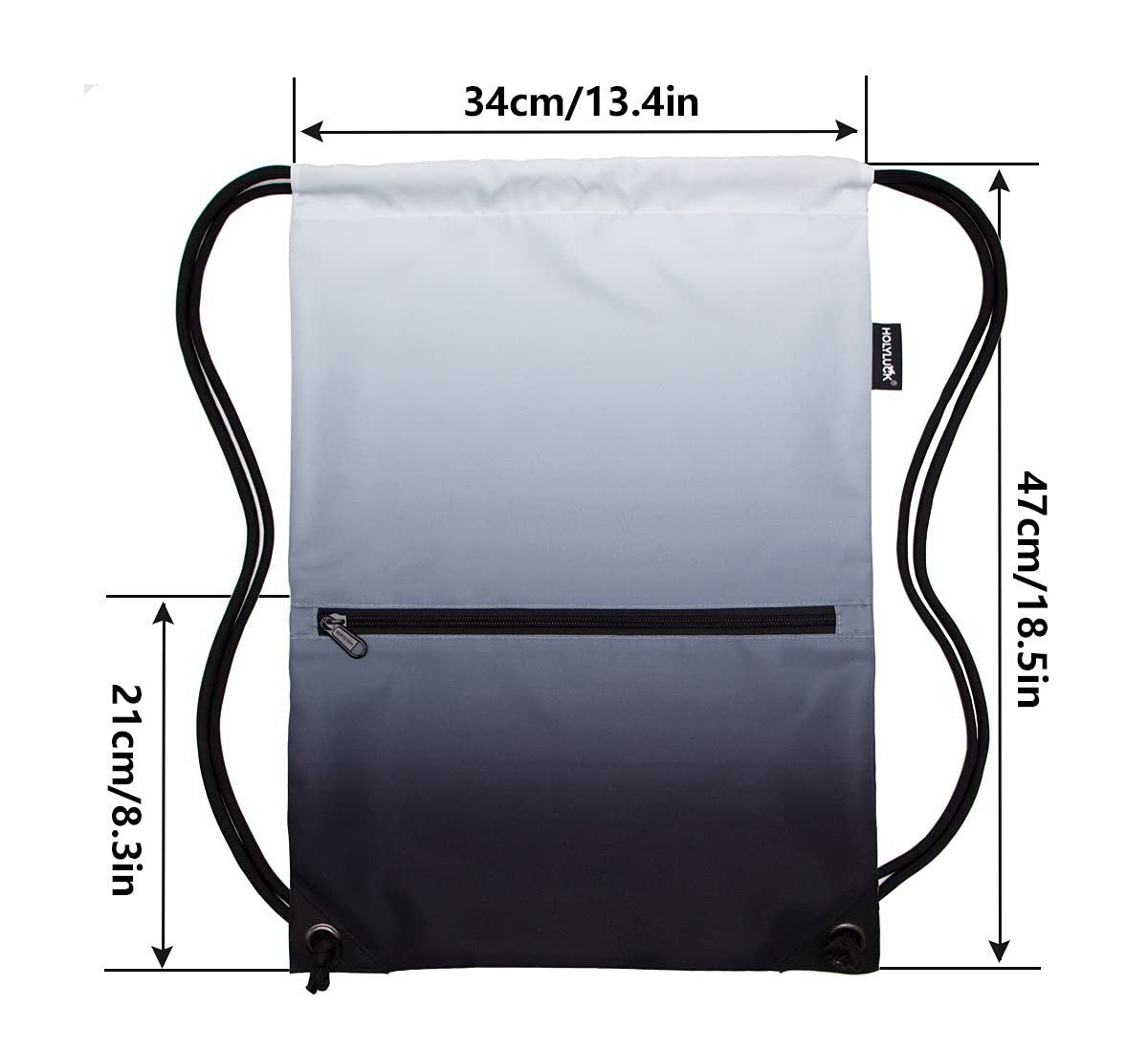 Drawstring Backpack Gym Bag, Lightweight Sport Sackpack for Travel & Fitness2