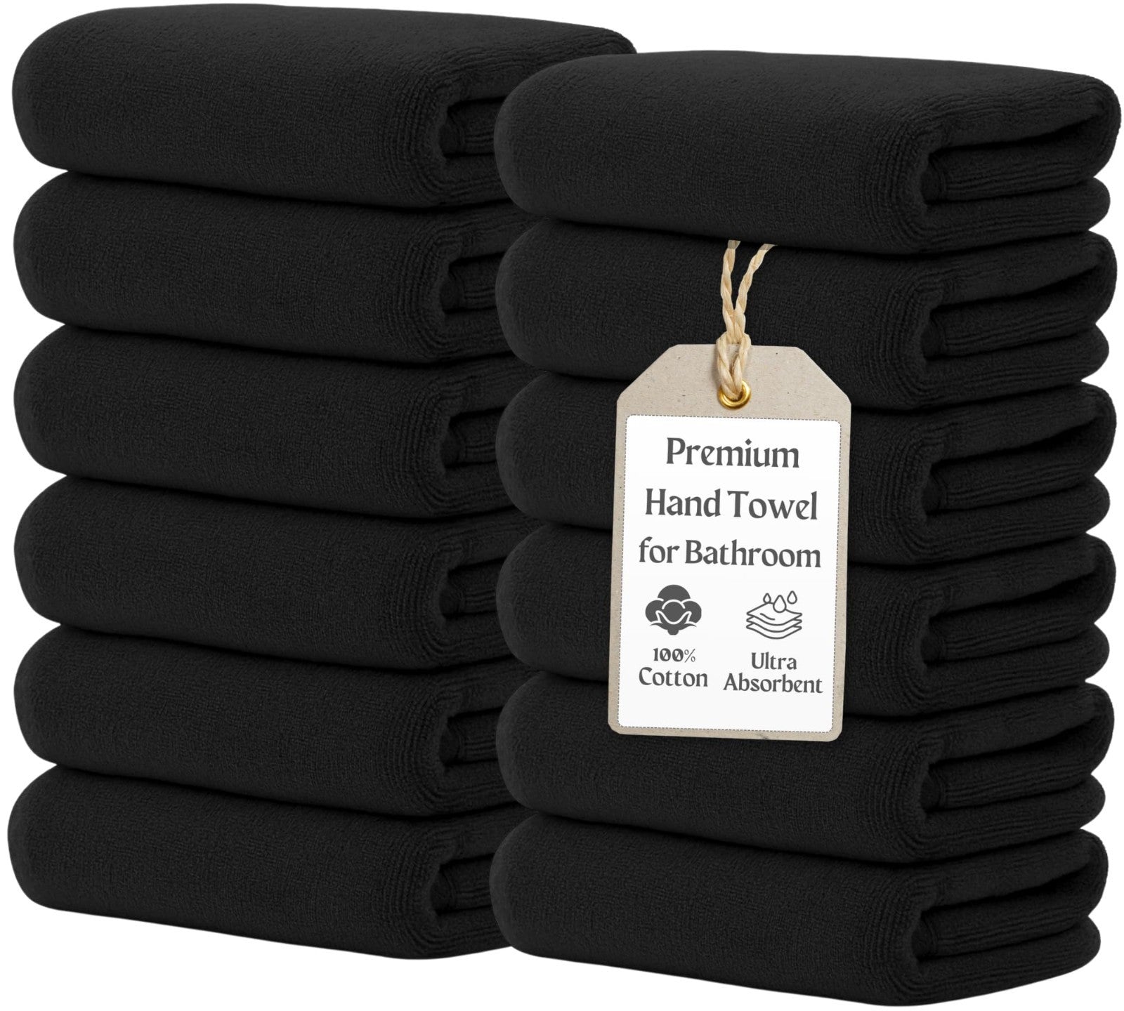 12 Pack Hand Towels 16x28, Ultra Soft 100% Cotton, Quick Dry & Absorbent for Gym1