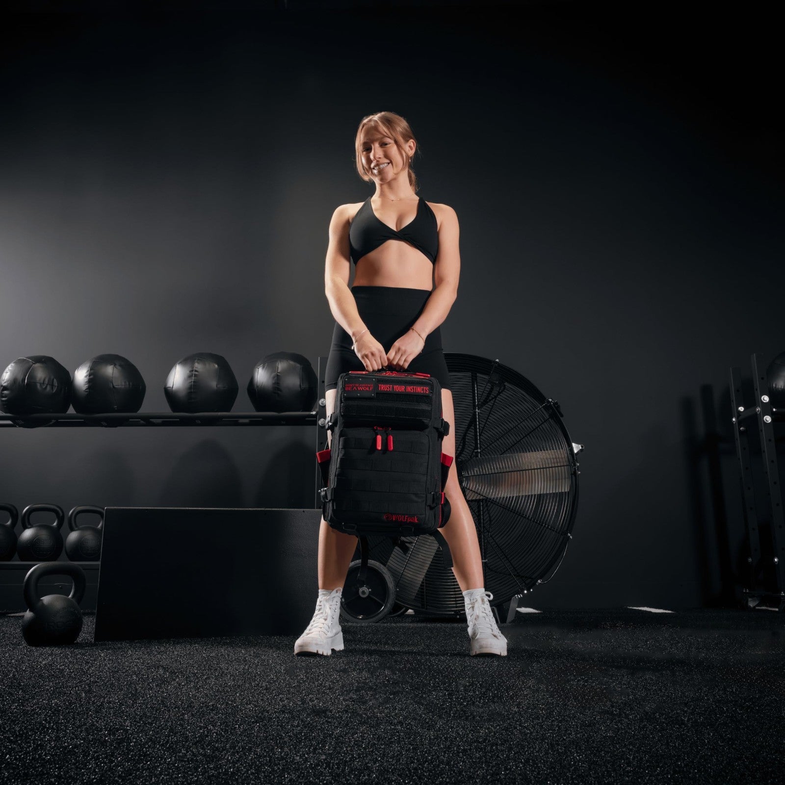 Durable 25L Waterproof Gym Backpack   1000D Oxford, MOLLE Webbing, Laptop Pocket7