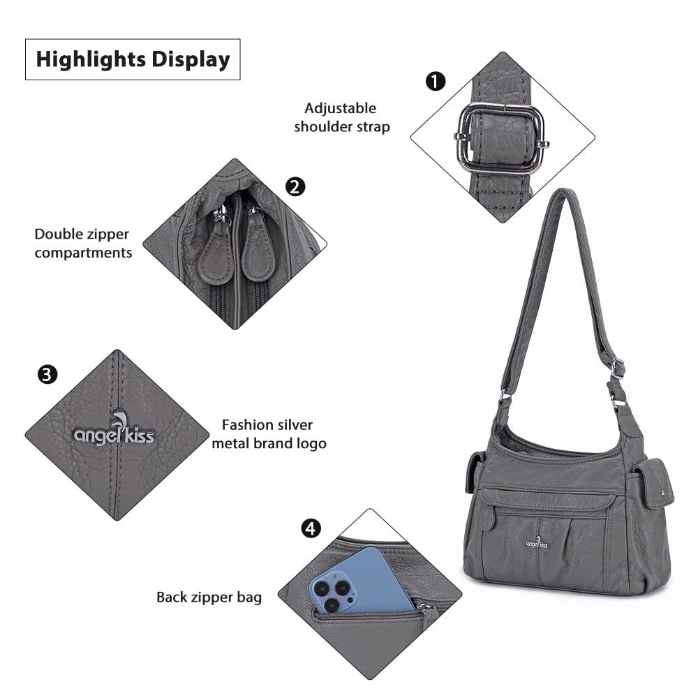 Stylish Crossbody Bags for Women   Medium Faux Leather Shoulder Handbags & Purse2