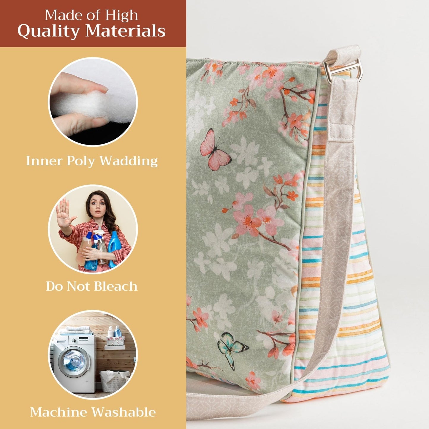 Stylish Cotton Shoulder Bag for Women   Versatile Handbag, Everyday Use, Fashion3