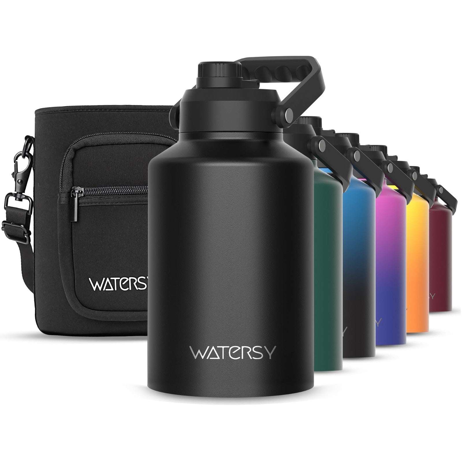 128oz Insulated Water Bottle - BPA Free, Leak Proof, Cold for 48 Hrs, Gym & Trav1