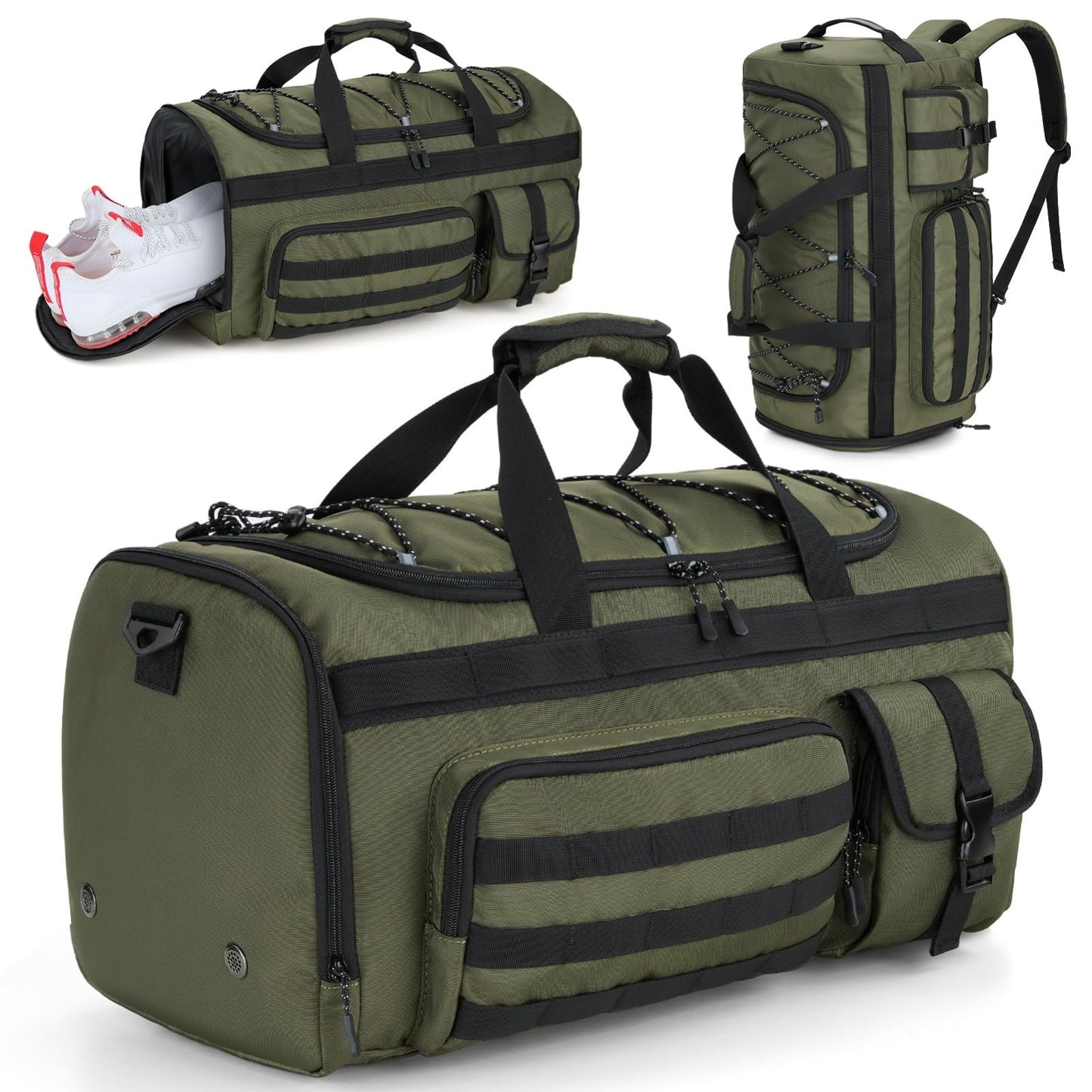 45L 3 in 1 Duffel Bag for Gym, Travel & Sports   Versatile, Lightweight & Durabl1