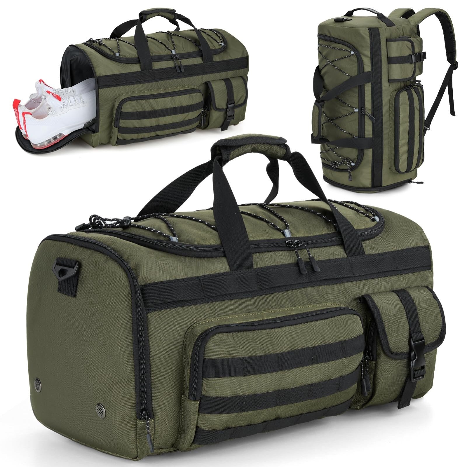 45L 3 in 1 Duffel Bag for Gym, Travel & Sports   Versatile, Lightweight & Durabl1