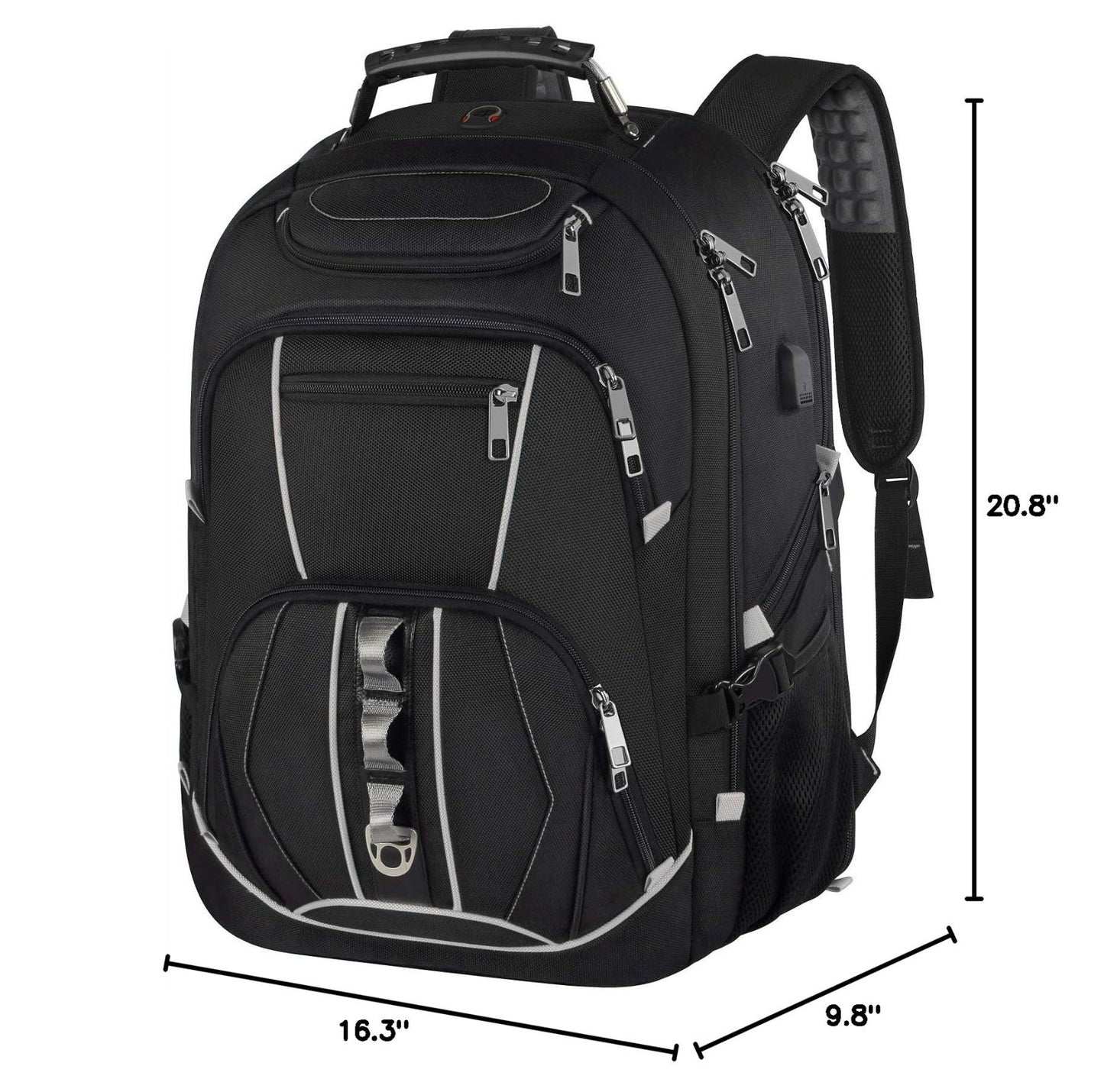 18.4" Gaming Laptop Backpack   Large Capacity, TSA Friendly, RFID Anti Theft, He2