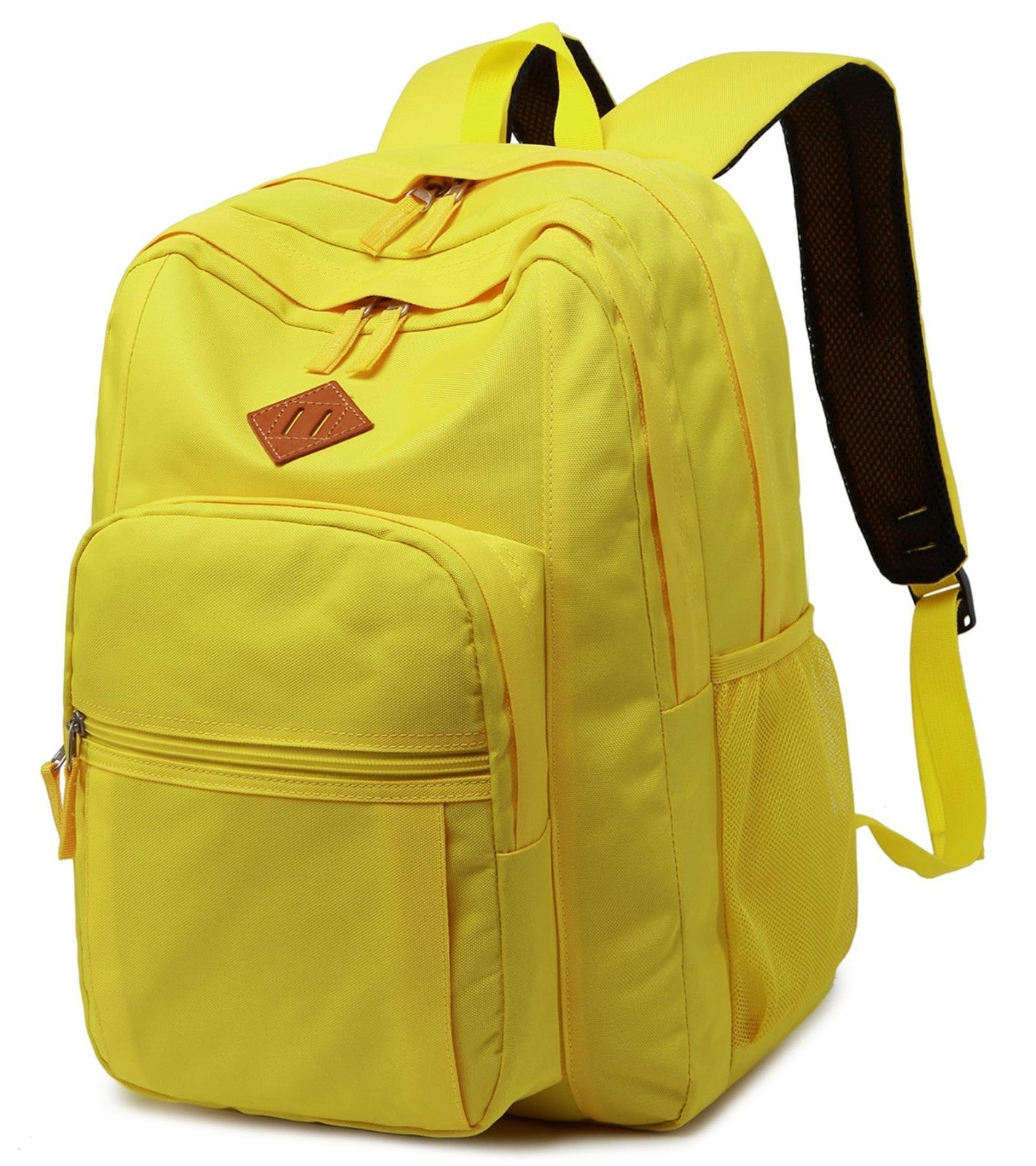 Classic Women's Travel Backpack, Water Resistant College Bookbag, Yellow1