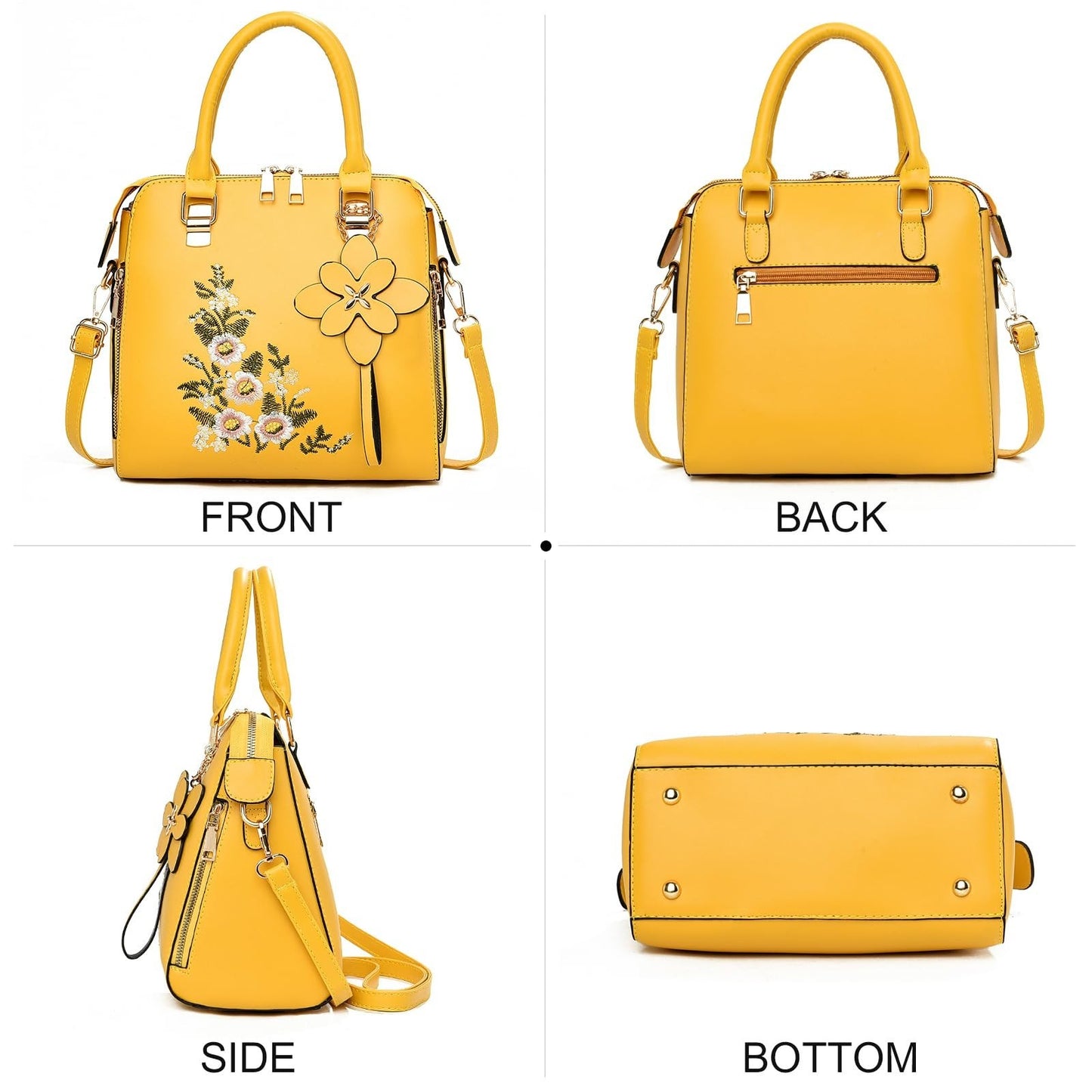 Vintage Embroidered Crossbody Purses for Women, Stylish Satchel Handbags5