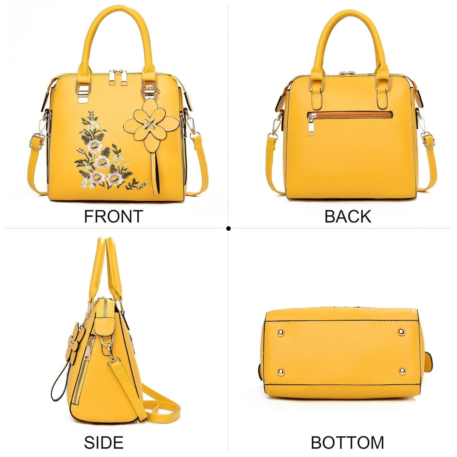 Vintage Embroidered Crossbody Purses for Women, Stylish Satchel Handbags5