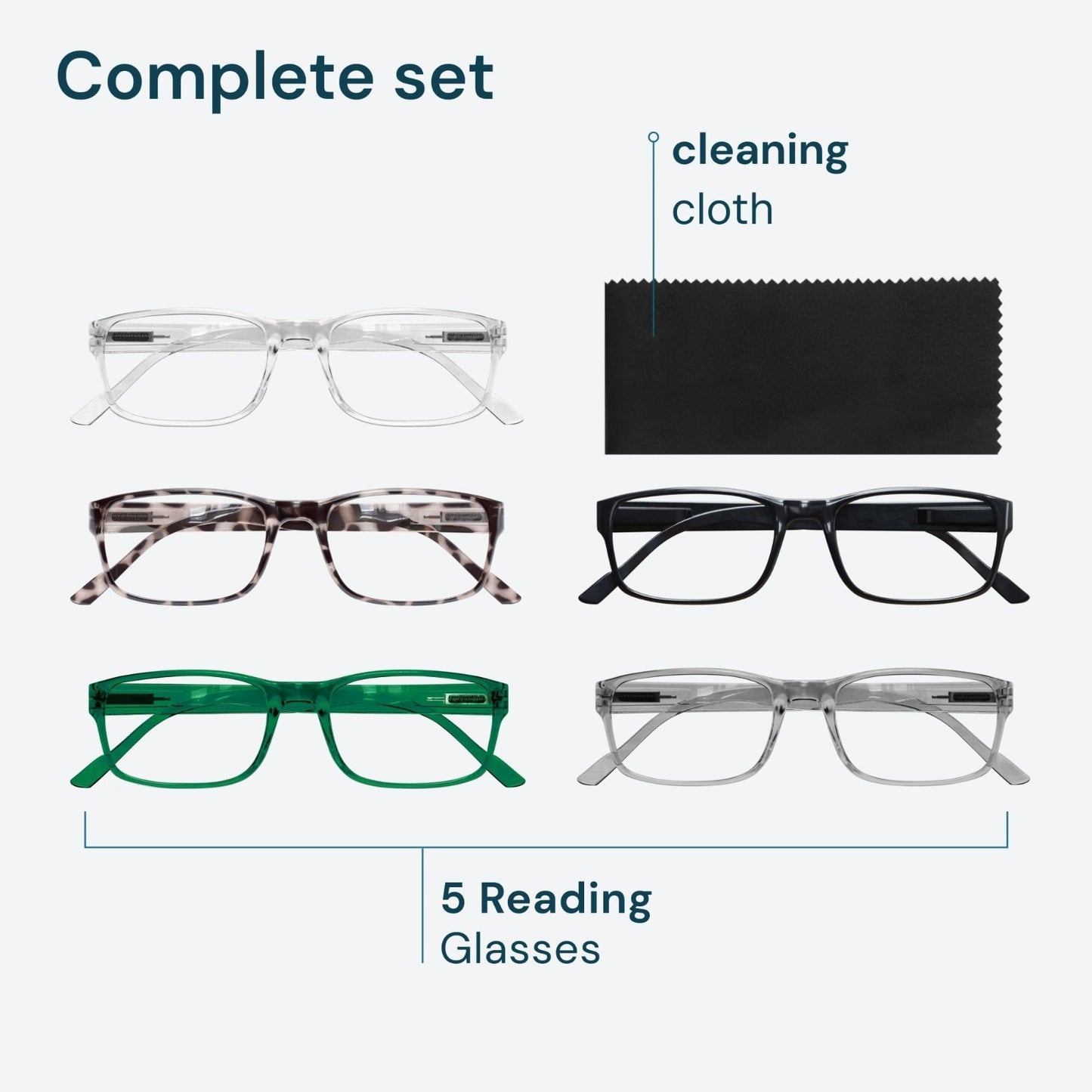 2.5x Professional Reading Glasses - All Day Comfort, Blue Light Protection, FSA-7