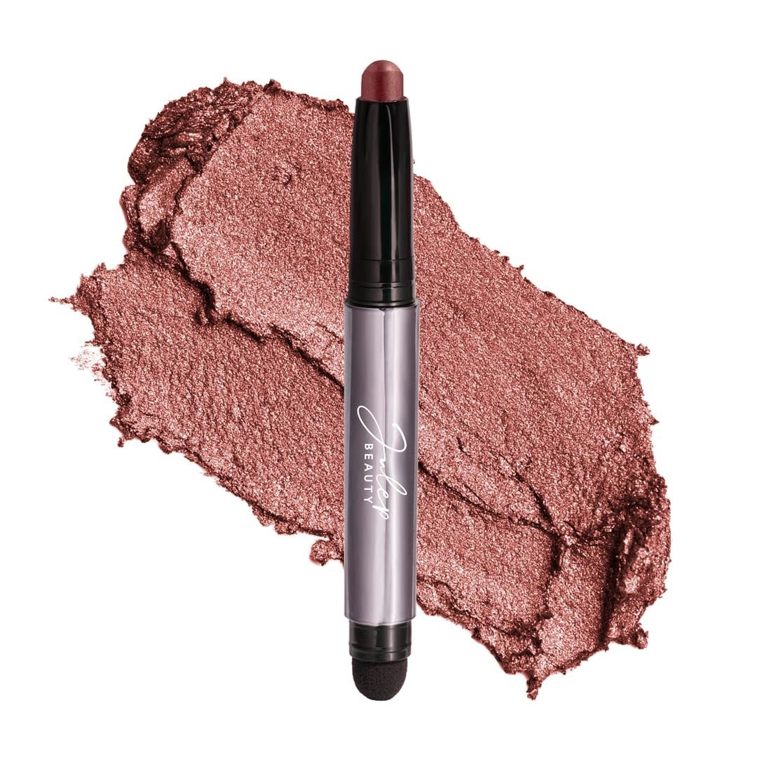 Crème-to-Powder Eyeshadow Stick - Red Wine Shimmer, Long-Lasting, Easy Applicati1