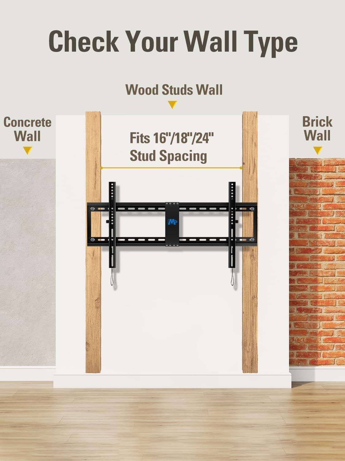 Universal Tilting TV Wall Mount for 42 86" TVs, VESA 800x400mm, Easy Level Adjus6