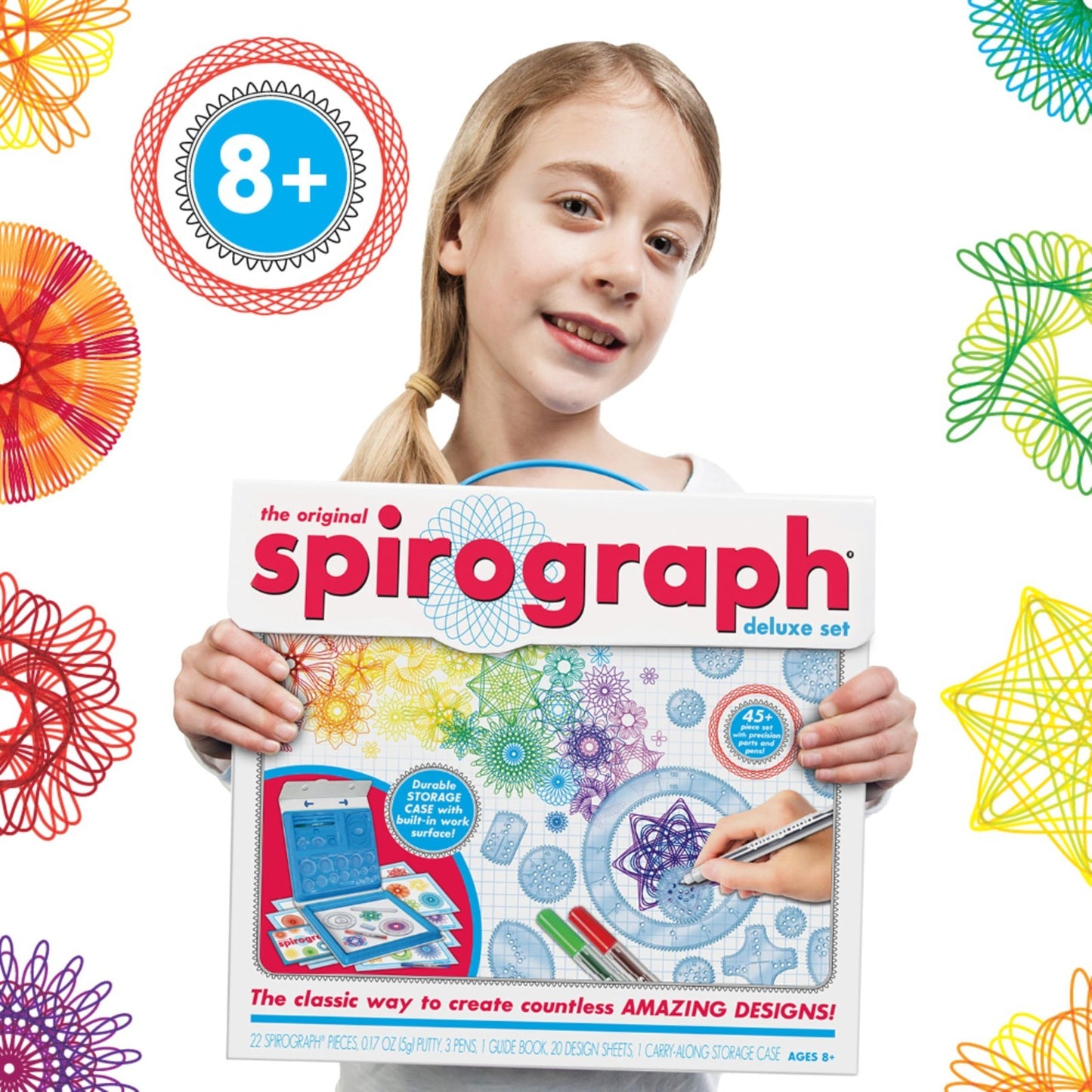Deluxe Spiral Art Drawing Kit   Create Amazing Designs   Fun for Kids 8+4