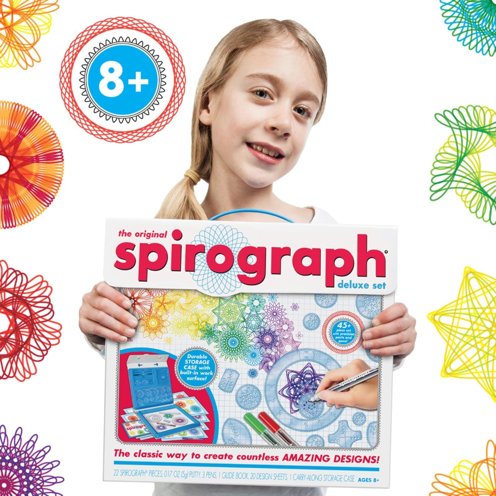 Deluxe Spiral Art Drawing Kit   Create Amazing Designs   Fun for Kids 8+4